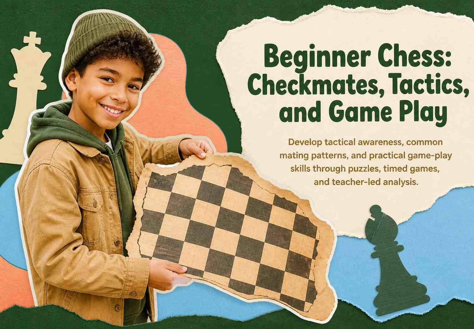 Beginner Chess: Checkmates, Tactics, and Game Play