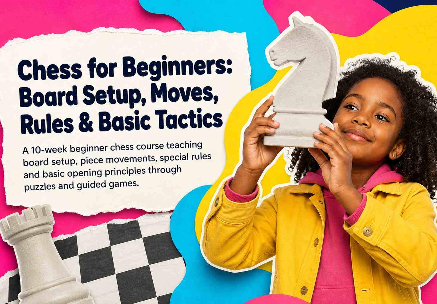 Chess for Beginners: Board Setup, Moves, Rules & Basic Tactics