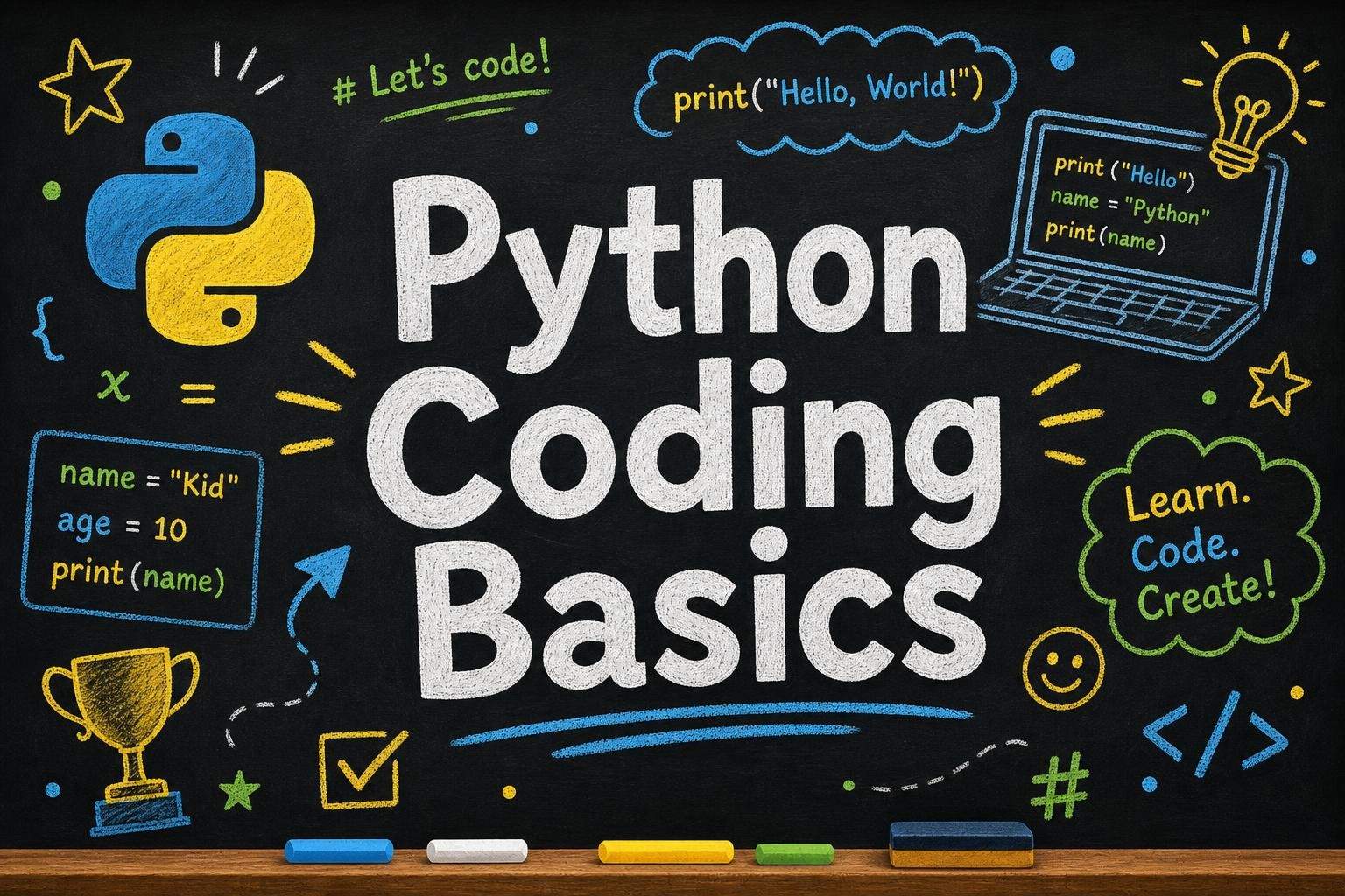 Python Basics for Kids: Variables, Strings, and Input