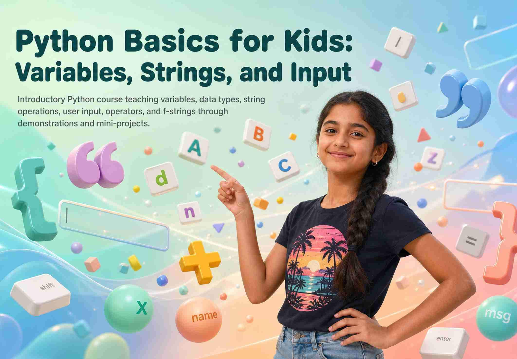 Python Basics for Kids: Variables, Strings, and Input