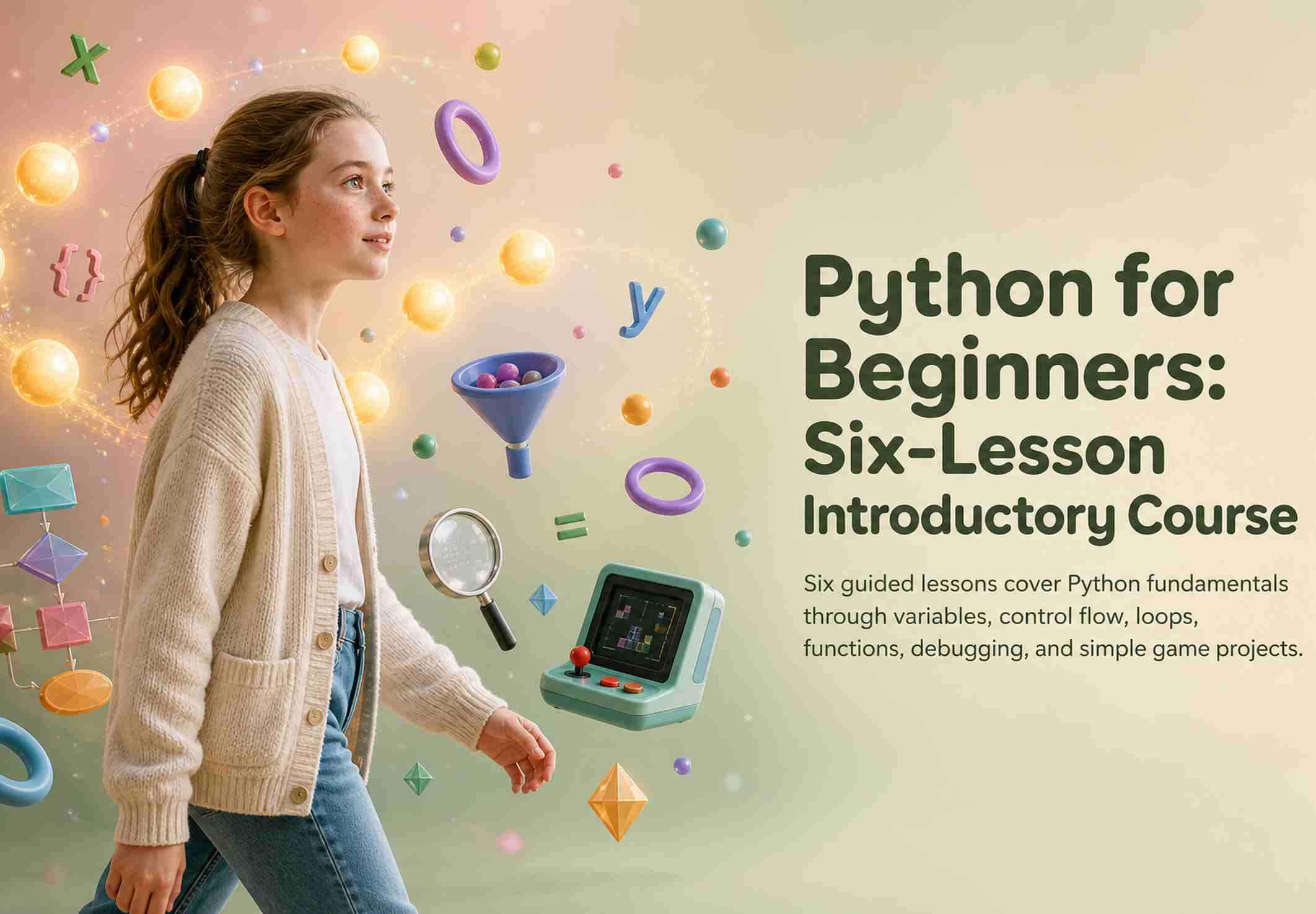 Python for Beginners: Six-Lesson Introductory Course
