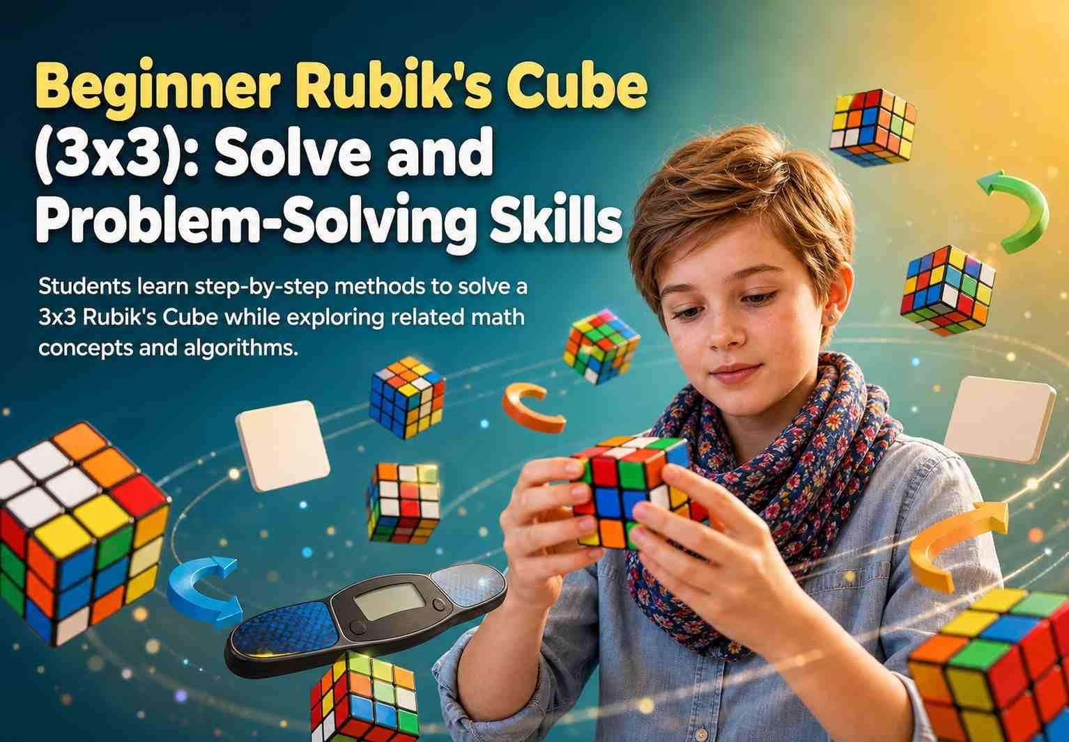 Beginner Rubik's Cube (3x3): Solve and Problem-Solving Skills