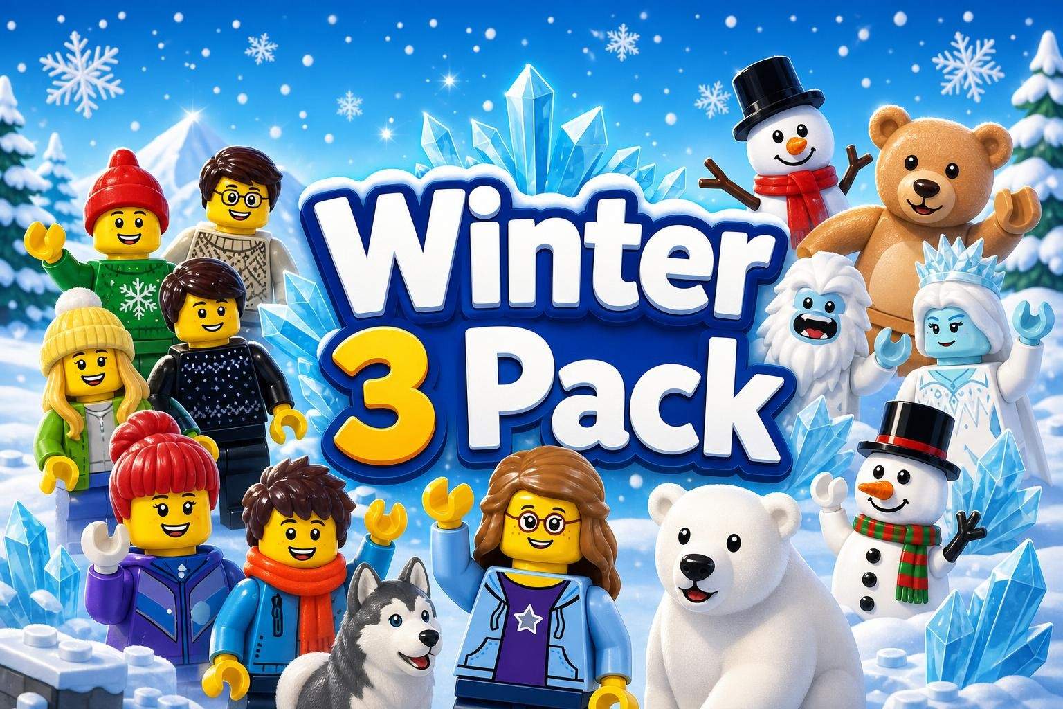 Creative LEGO Building Challenges: Winter 3-Pack