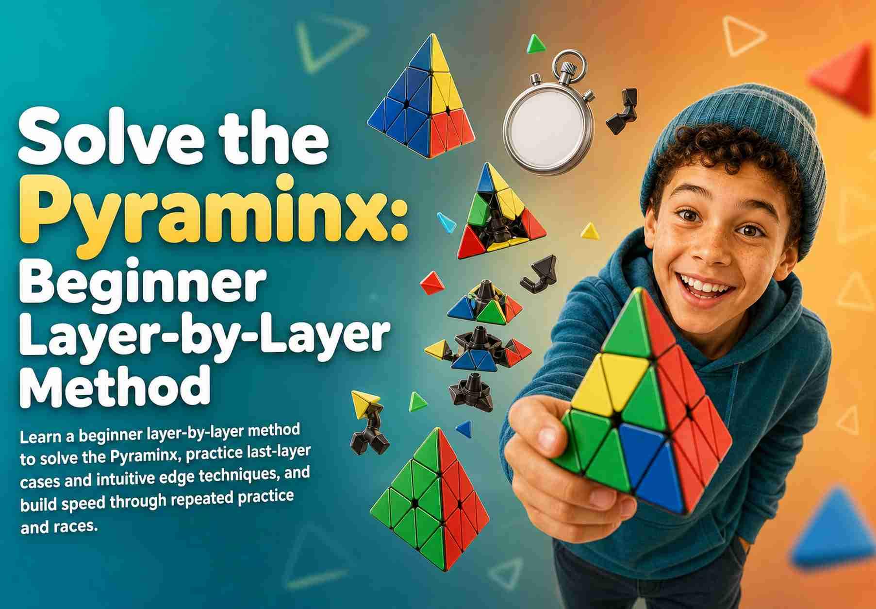 Solve the Pyraminx: Beginner Layer-by-Layer Method