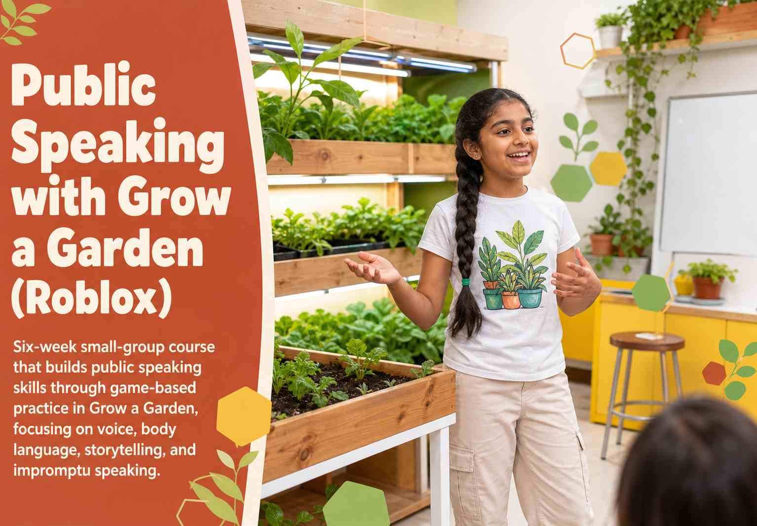 Public Speaking with Grow a Garden (Roblox)