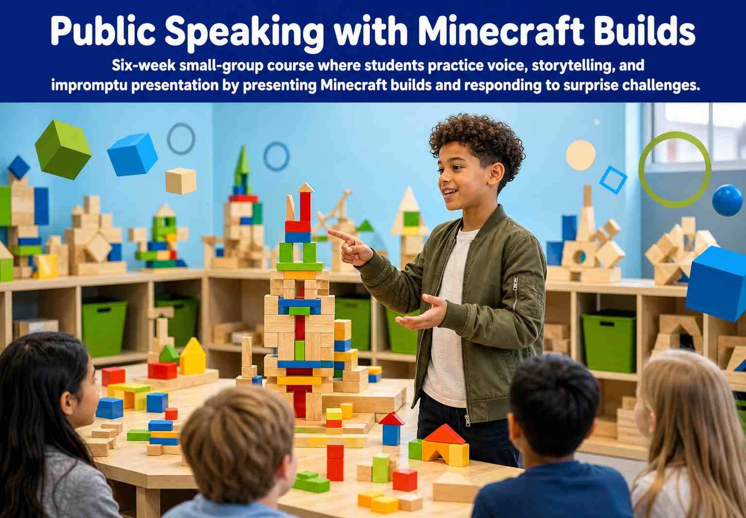 Public Speaking with Minecraft Builds