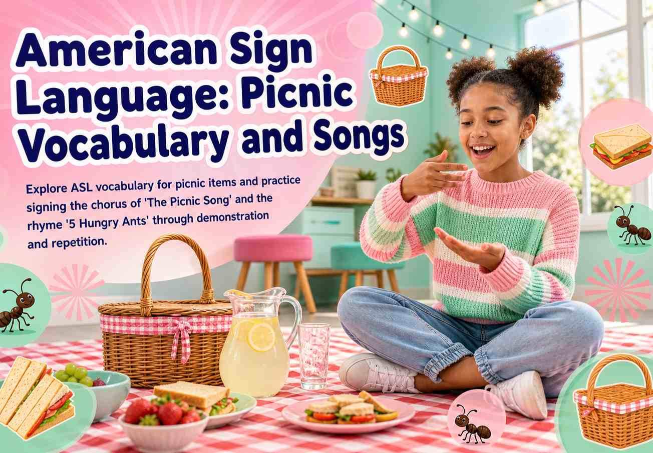 American Sign Language: Picnic Vocabulary and Songs