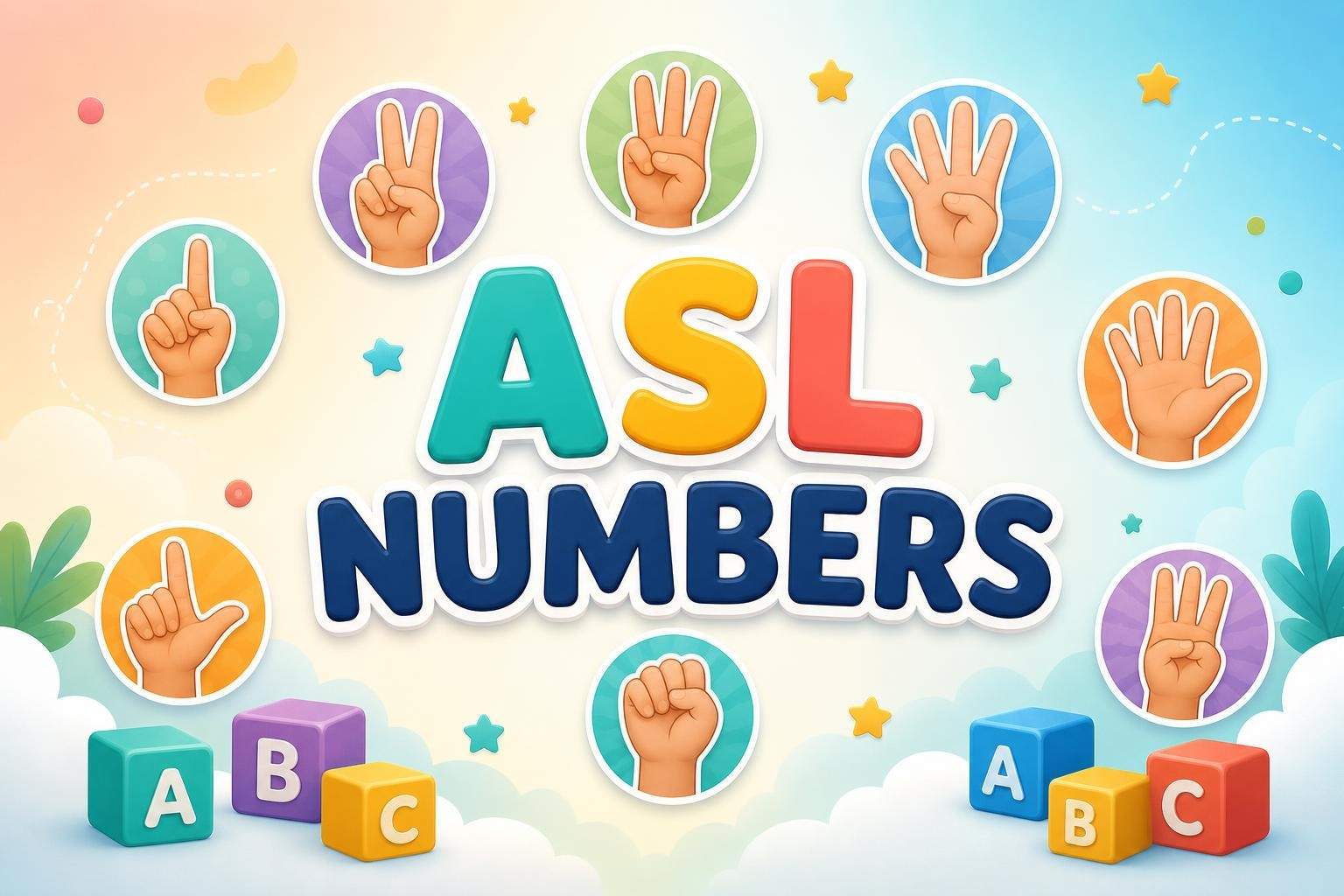 American Sign Language: Numbers 1–10