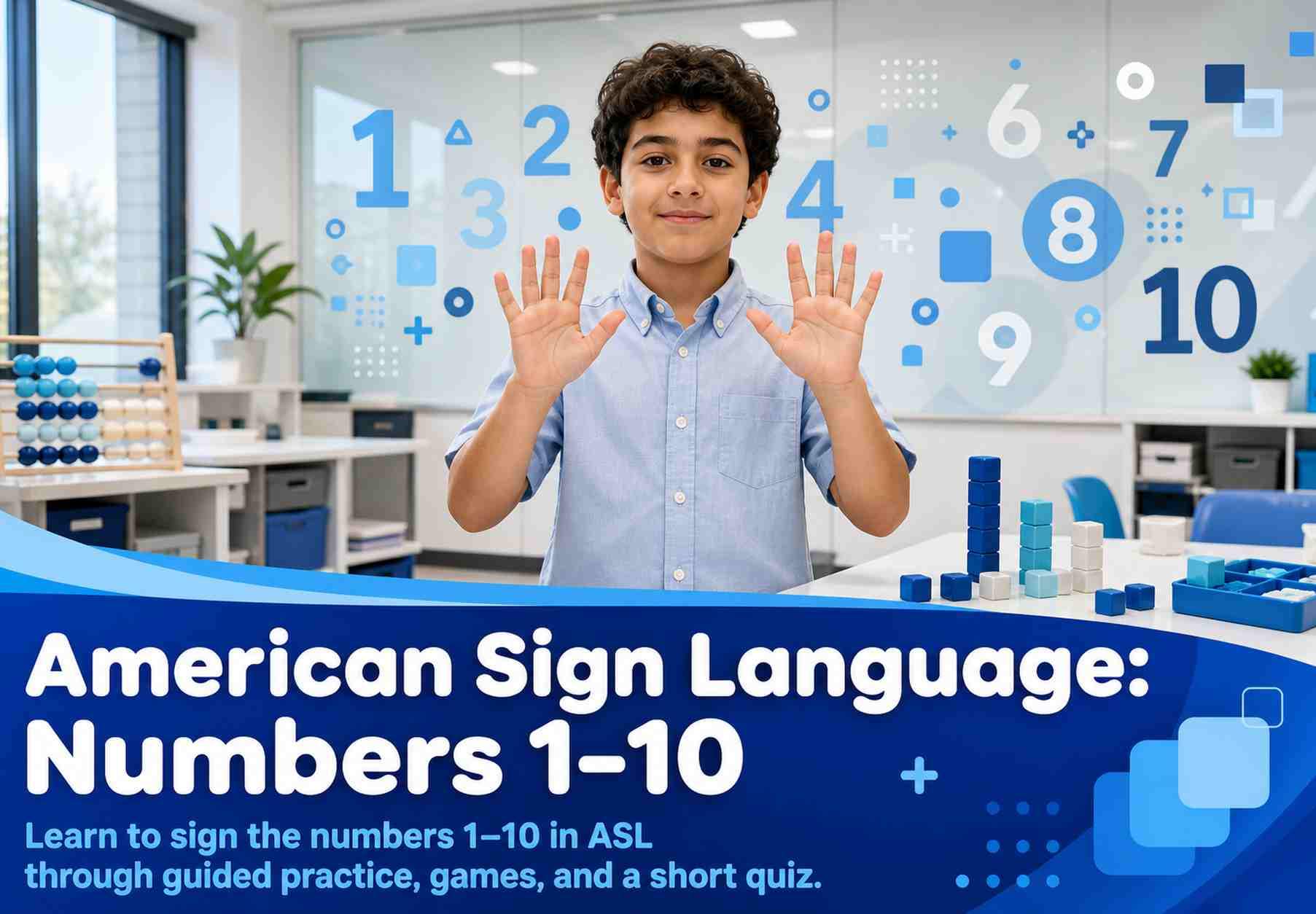 American Sign Language: Numbers 1–10