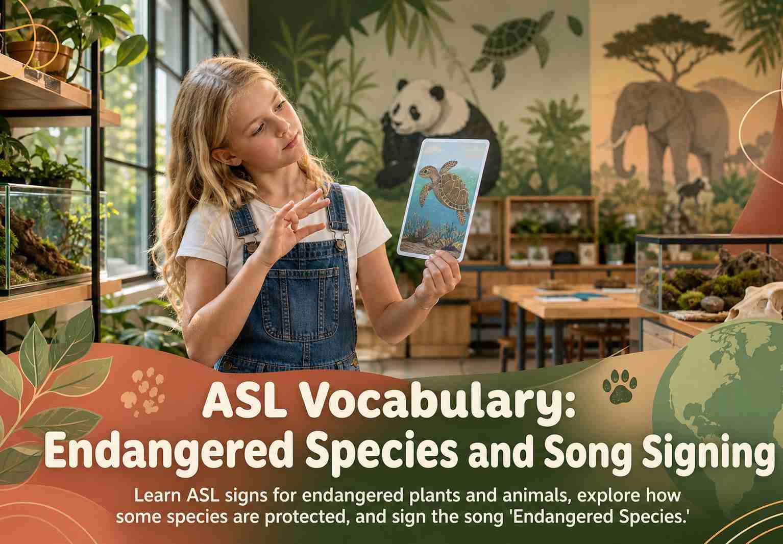 ASL Vocabulary: Endangered Species and Song Signing