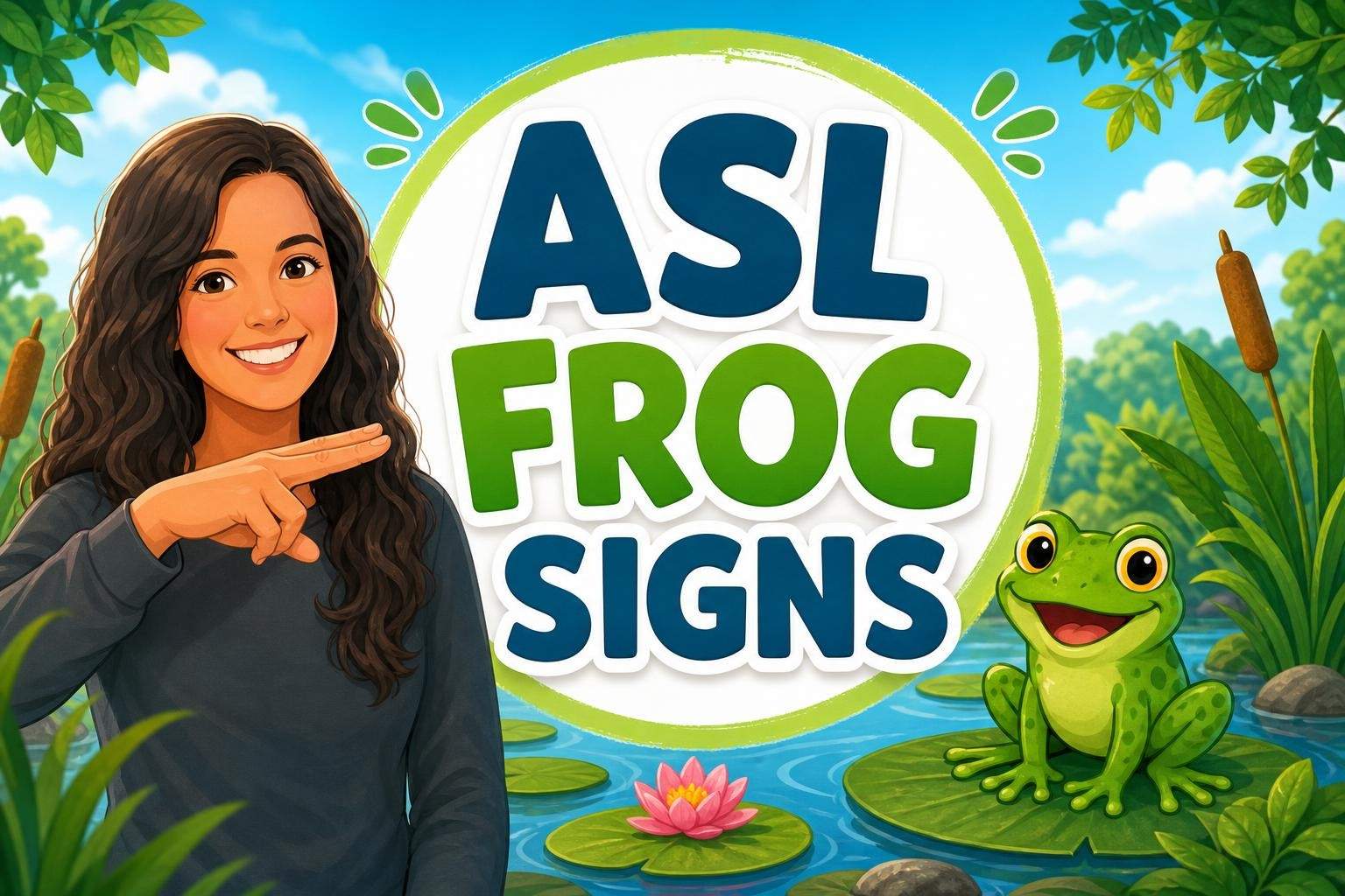 ASL: Frog Life Vocabulary and 'A Frog's Life' book signing
