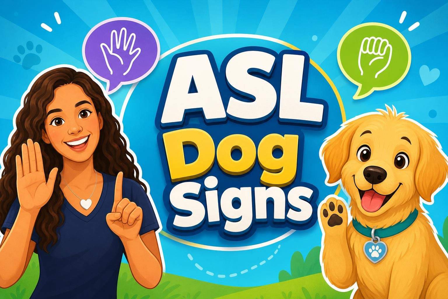 ASL: Dog Vocabulary and 'I Wanna Be a Dog' song