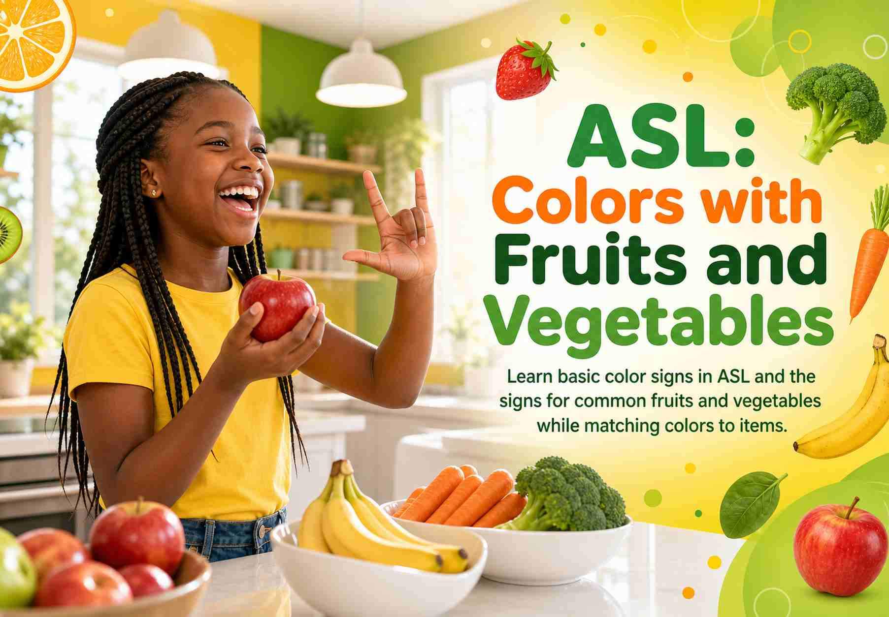 ASL: Colors with Fruits and Vegetables