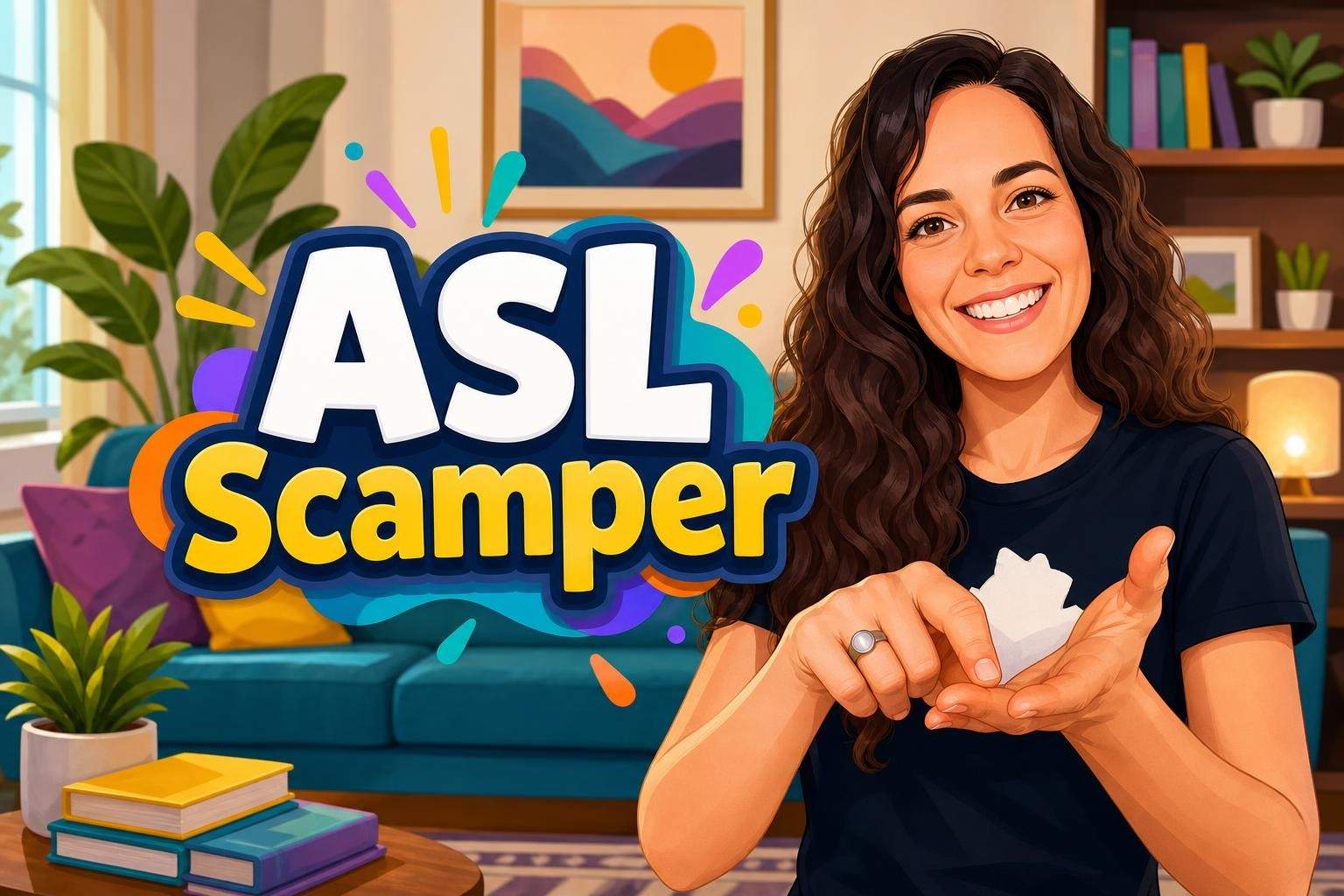 ASL: Rooms of the House and 'Scamper' Song