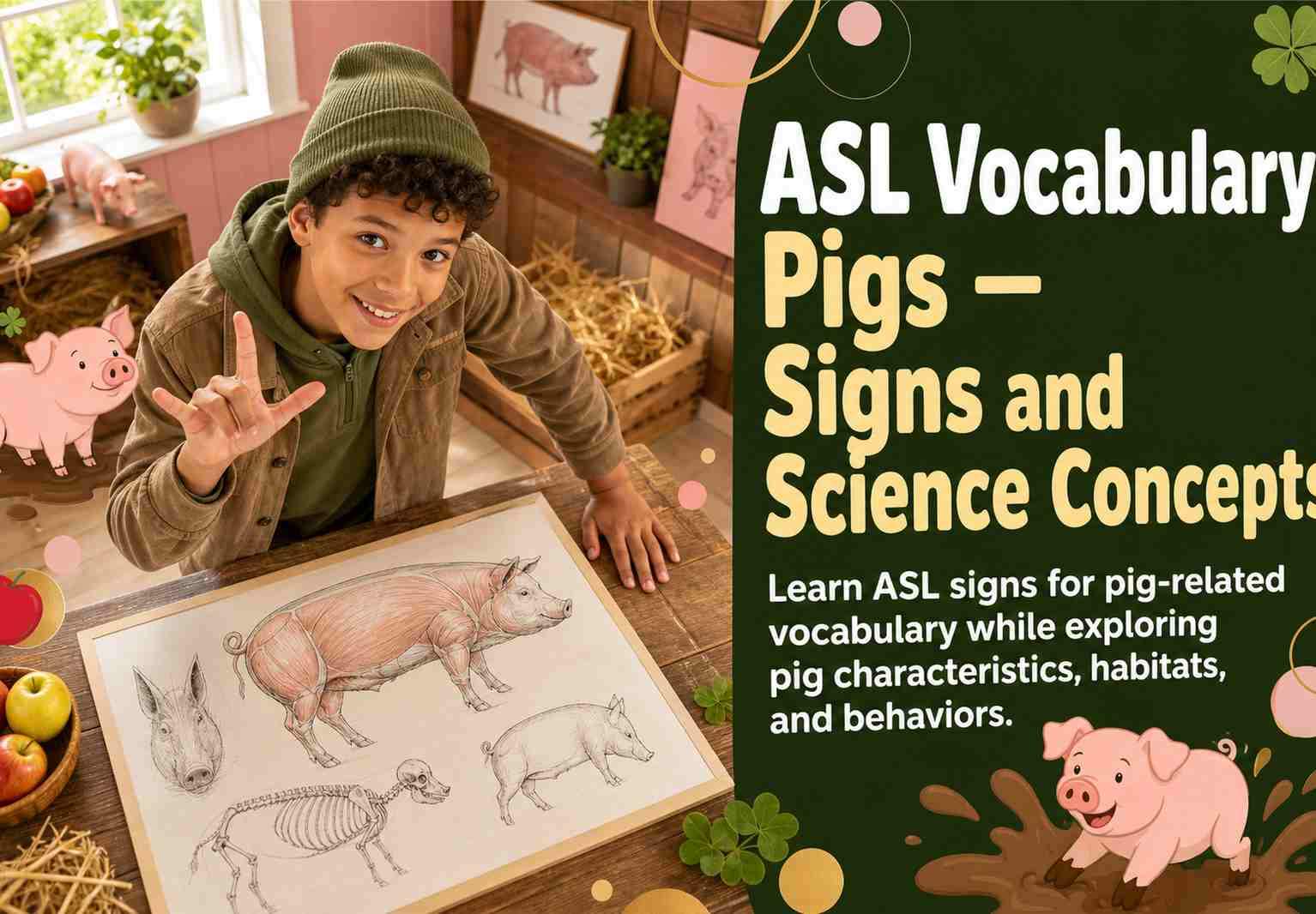 ASL Vocabulary: Pigs — Signs and Science Concepts