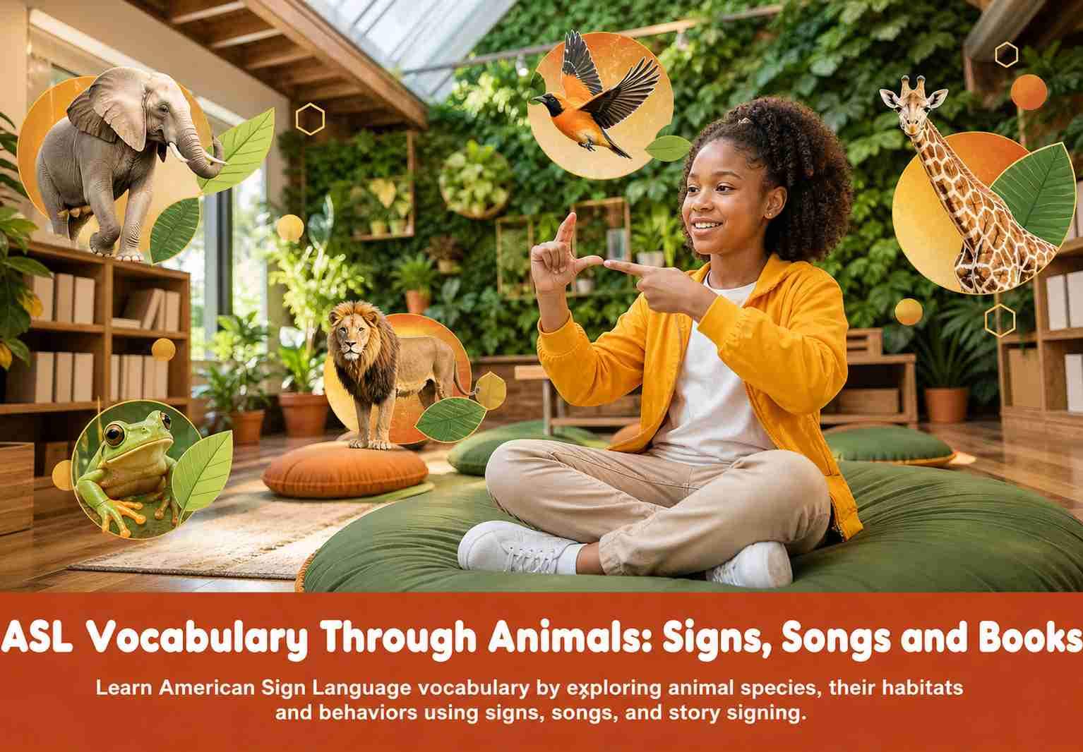 ASL Vocabulary Through Animals: Signs, Songs and Books