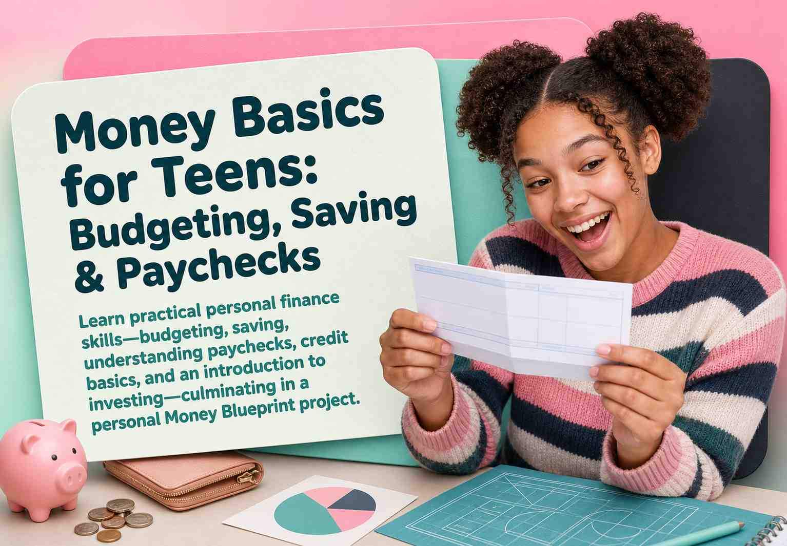 Money Basics for Teens: Budgeting, Saving & Paychecks