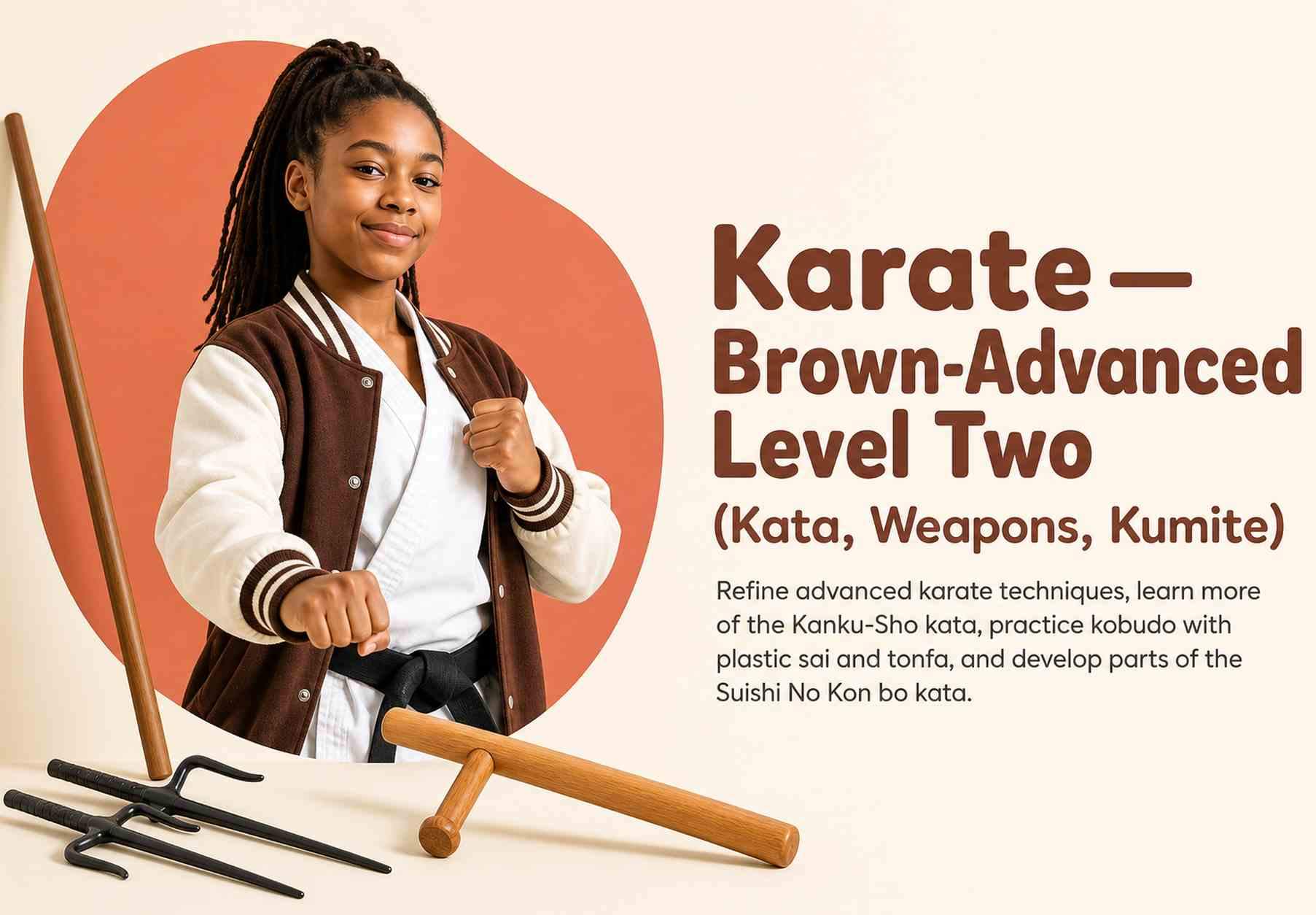 Karate — Brown-Advanced Level Two (Kata, Weapons, Kumite)