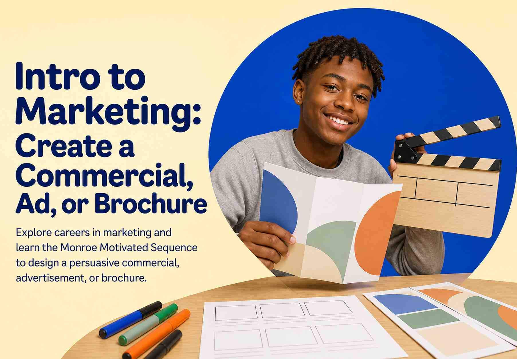 Intro to Marketing: Create a Commercial, Ad, or Brochure