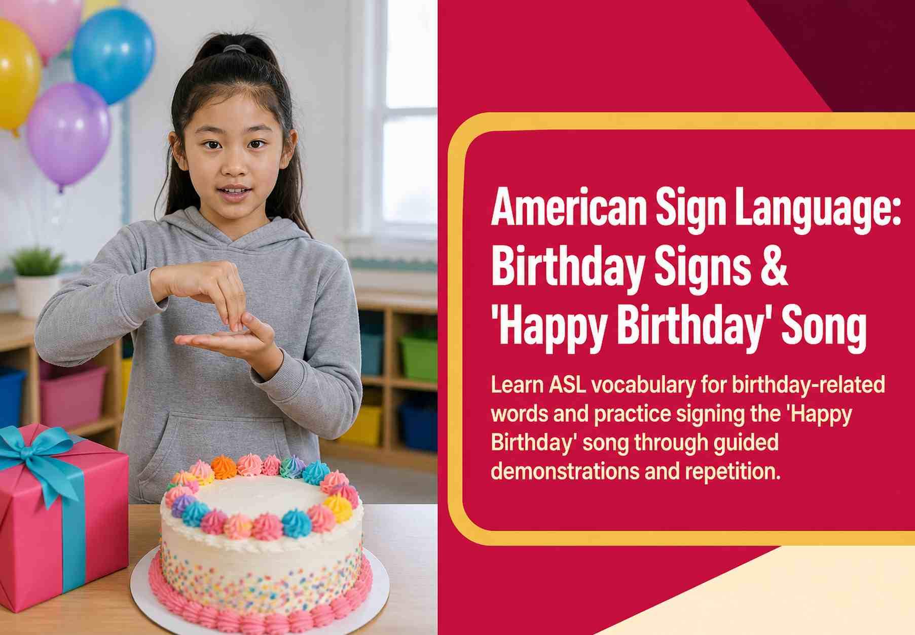 American Sign Language: Birthday Signs & 'Happy Birthday' Song