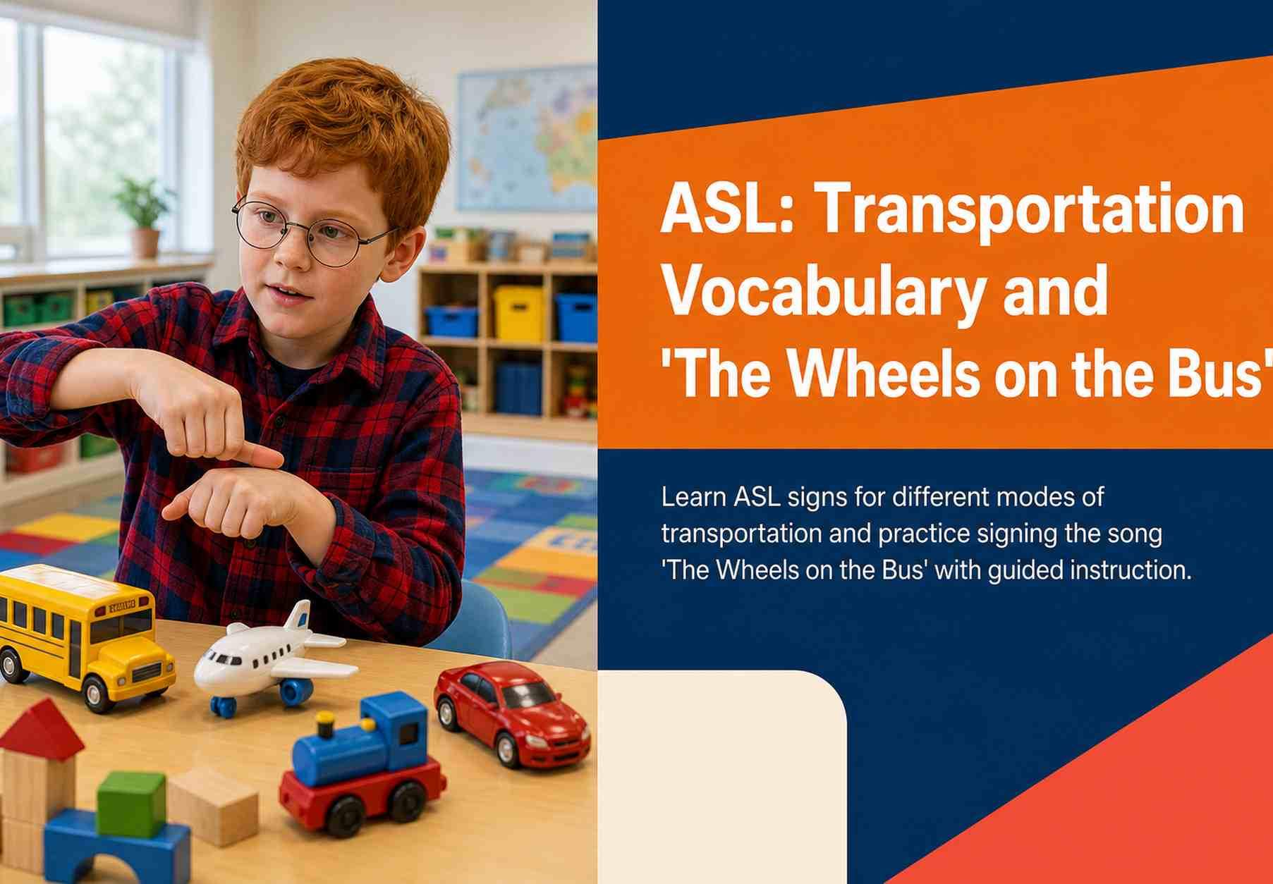 ASL: Transportation Vocabulary and 'The Wheels on the Bus'