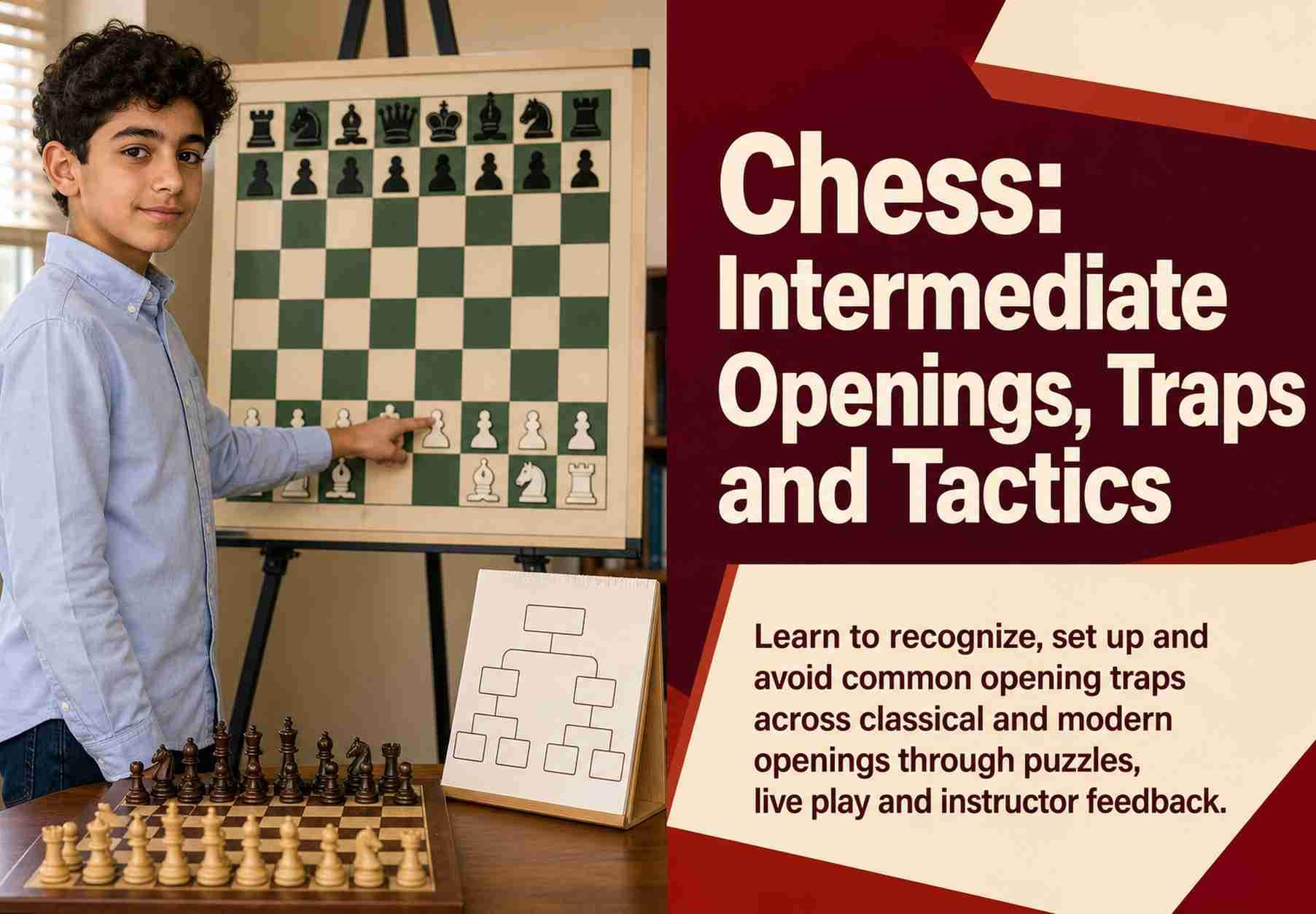 Chess: Intermediate Openings, Traps and Tactics