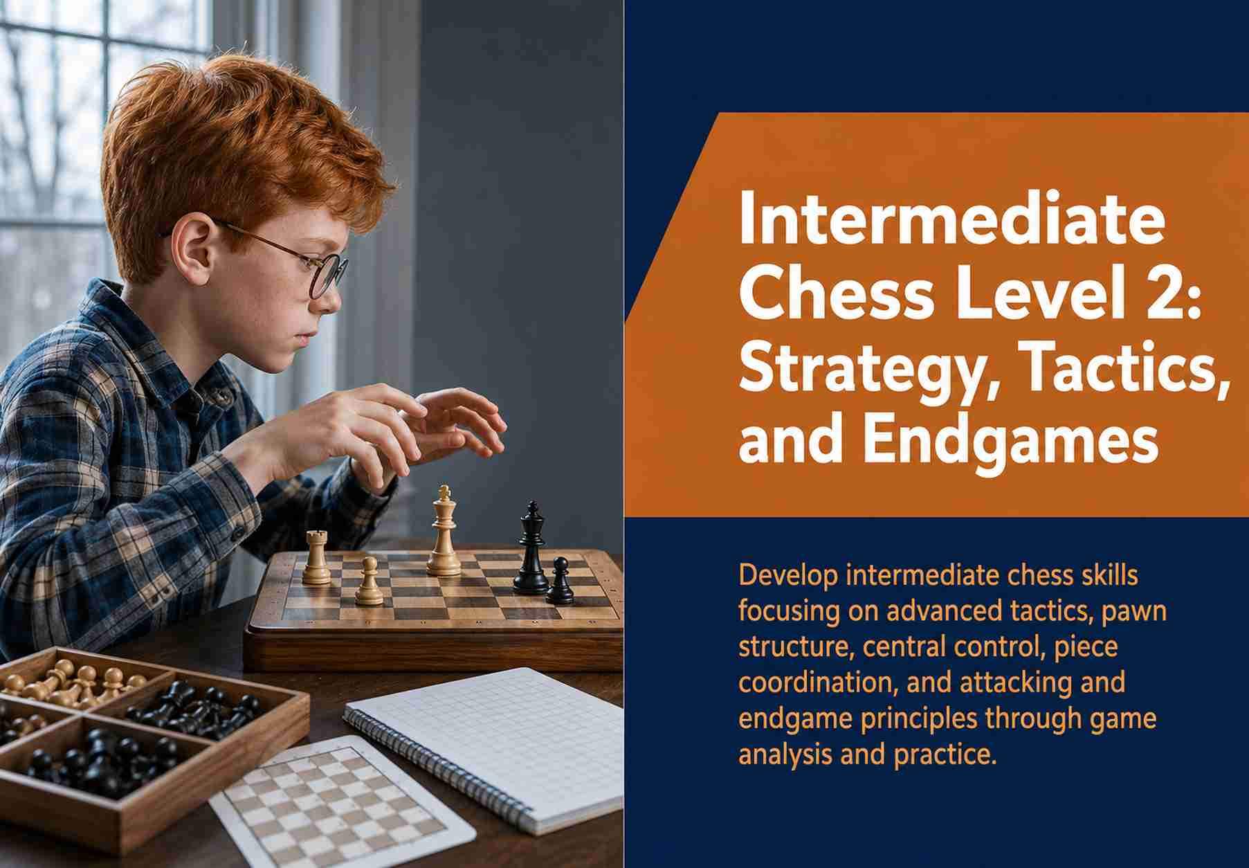 Intermediate Chess Level 2: Strategy, Tactics, and Endgames