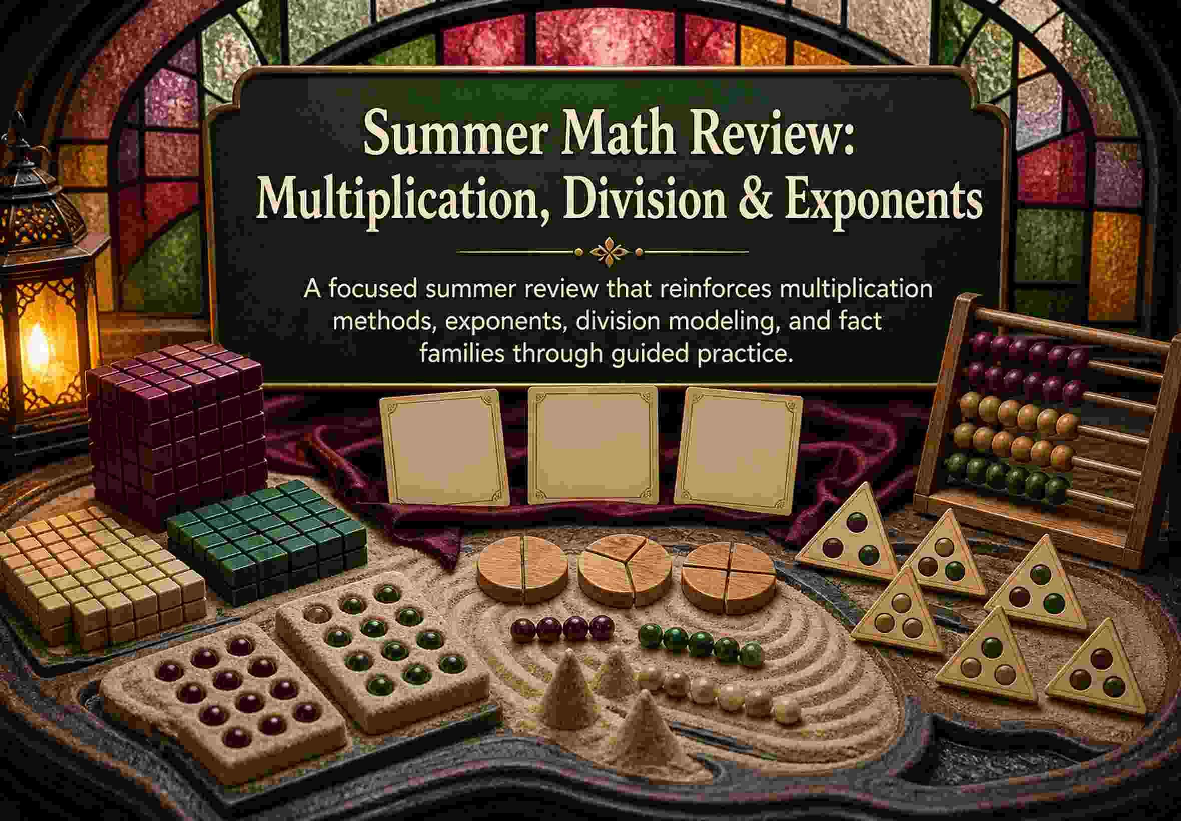 Summer Math Review: Multiplication, Division & Exponents