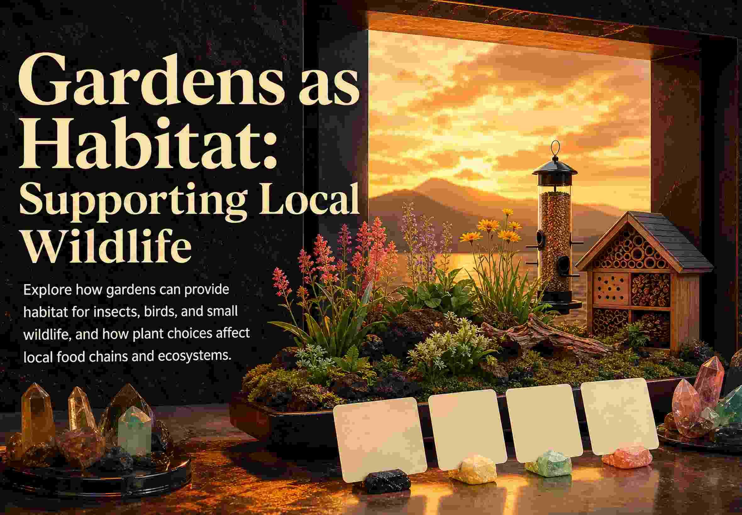 Gardens as Habitat: Supporting Local Wildlife