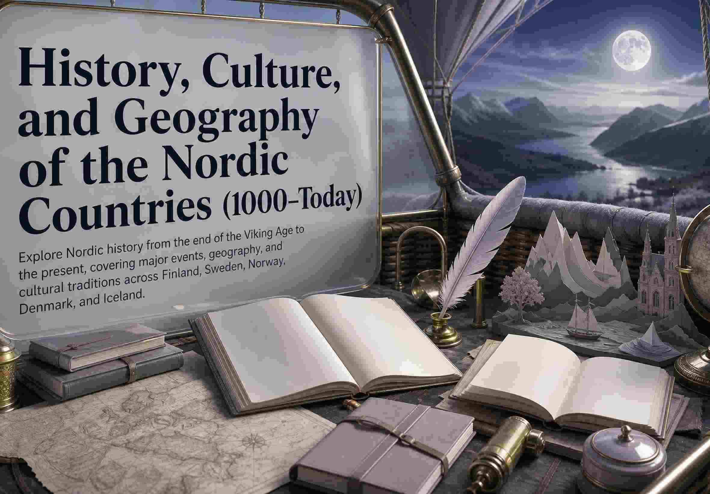 History, Culture, and Geography of the Nordic Countries (1000–Today)