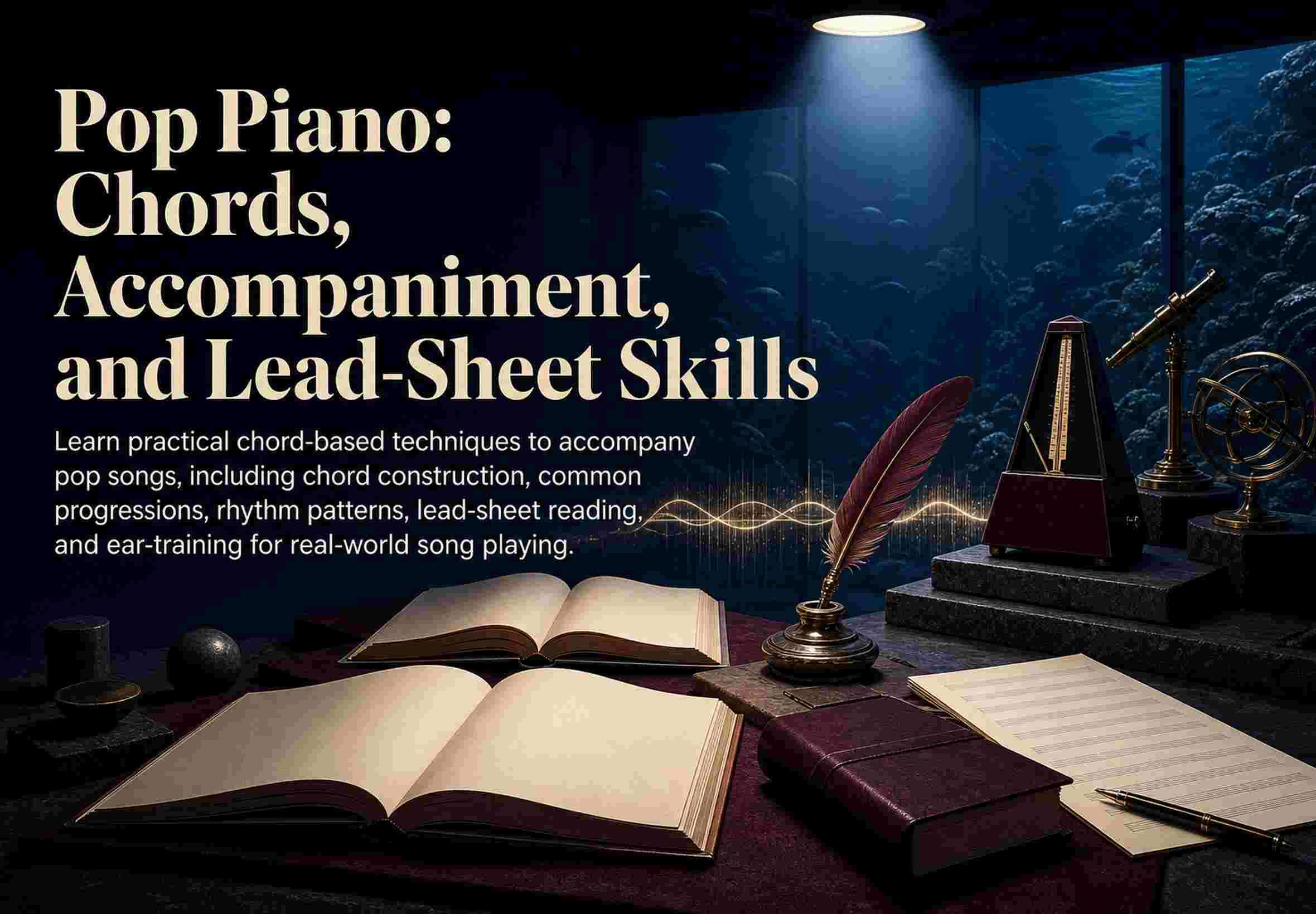 Pop Piano: Chords, Accompaniment, and Lead-Sheet Skills