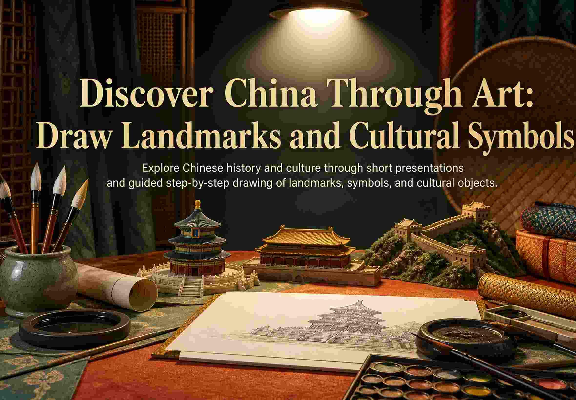 Discover China Through Art: Draw Landmarks and Cultural Symbols