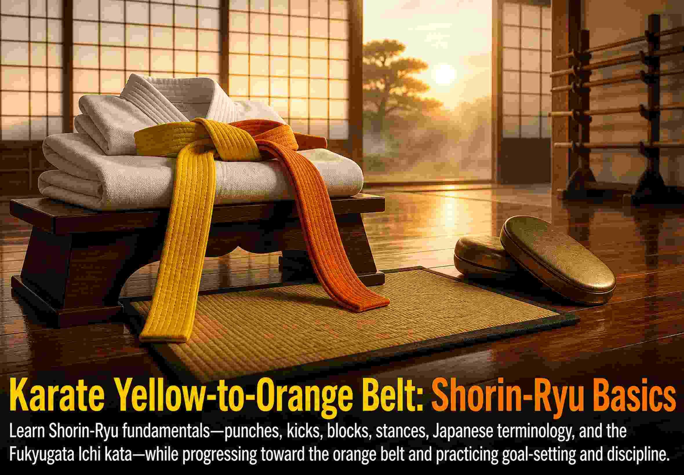 Karate Yellow-to-Orange Belt: Shorin-Ryu Basics