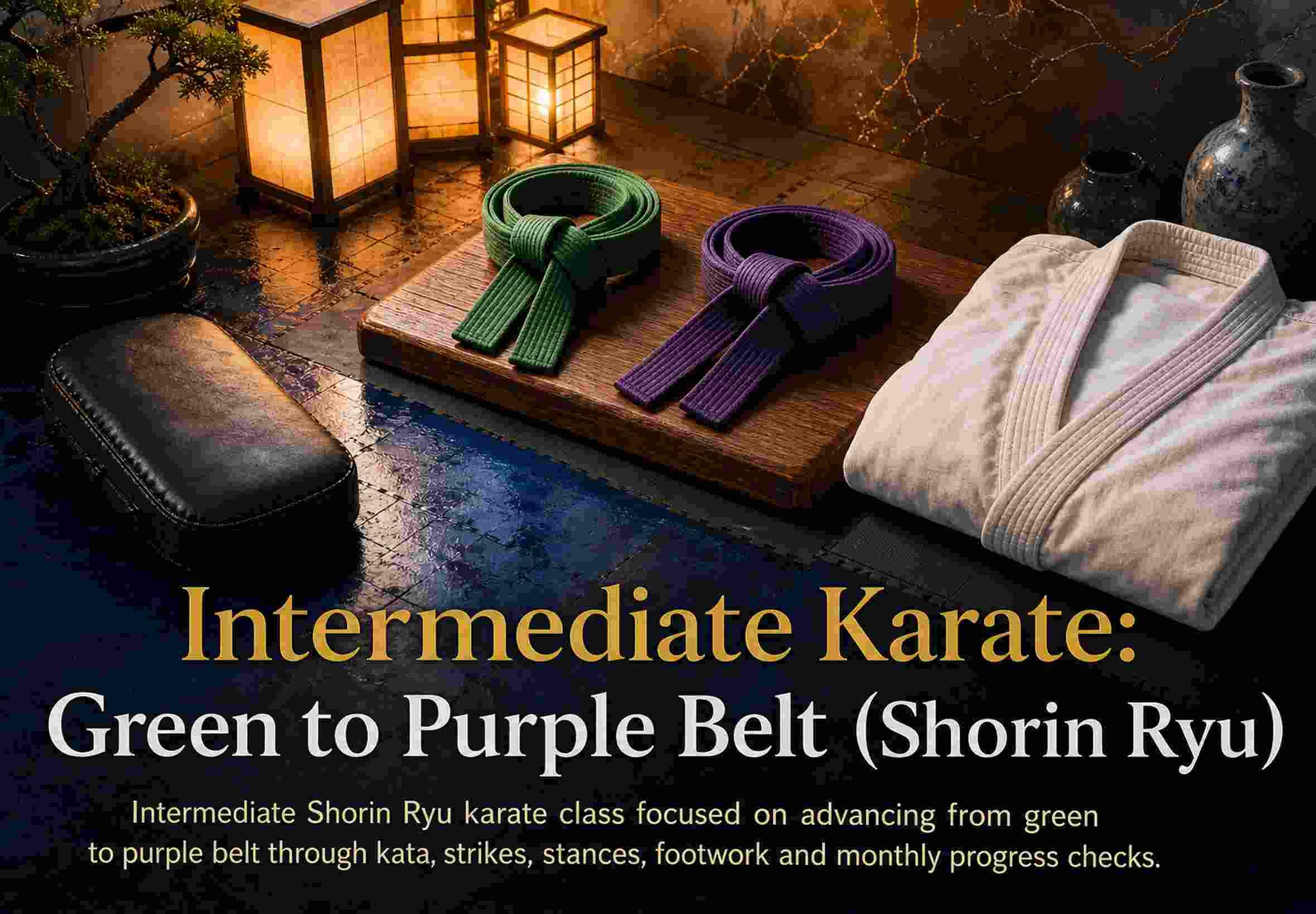 Intermediate Karate: Green to Purple Belt (Shorin Ryu)