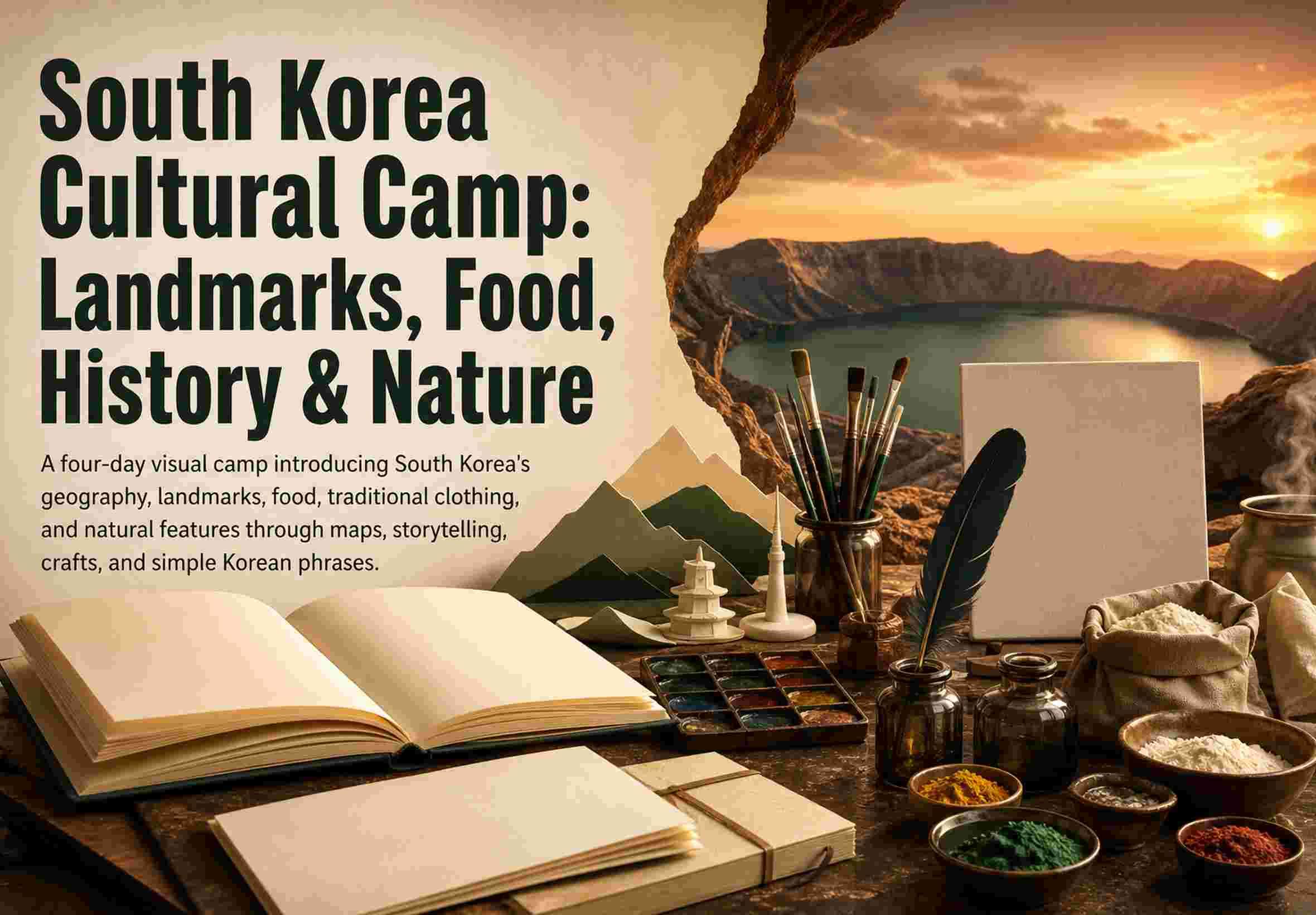 South Korea Cultural Camp: Landmarks, Food, History & Nature