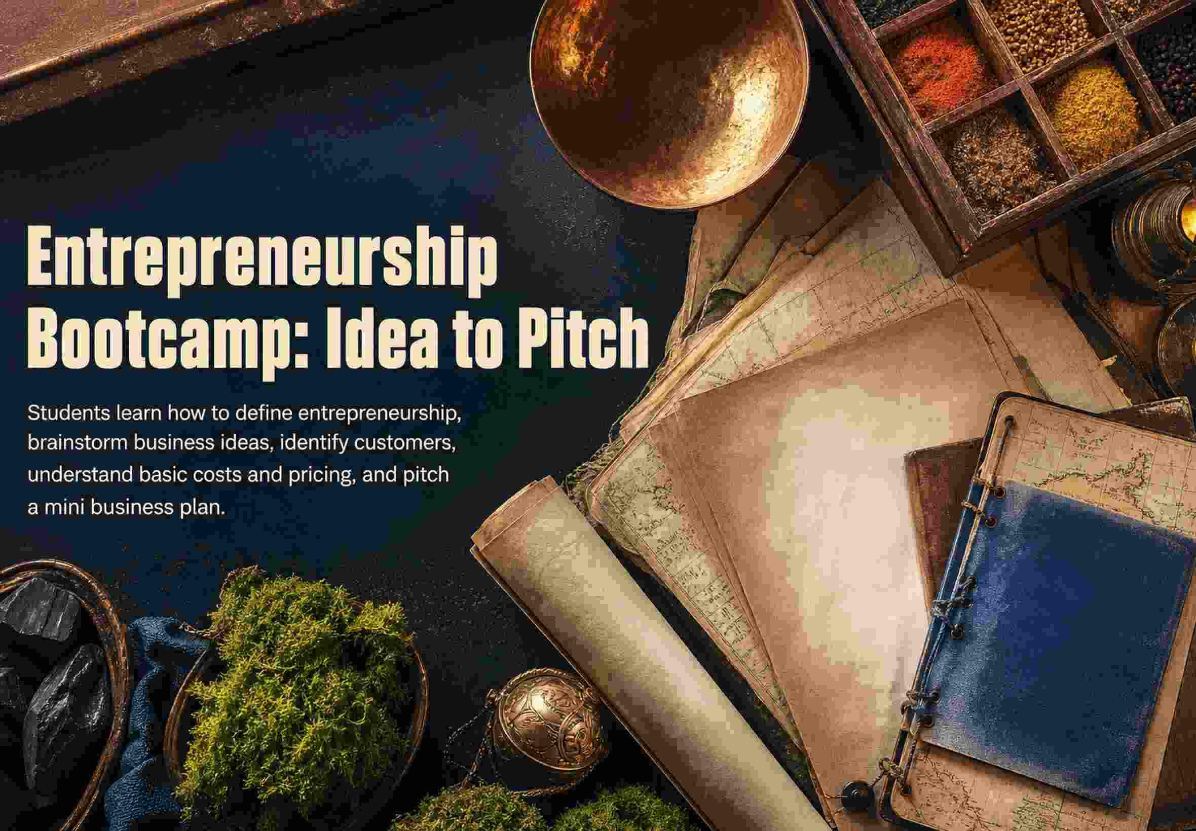 Entrepreneurship Bootcamp: Idea to Pitch