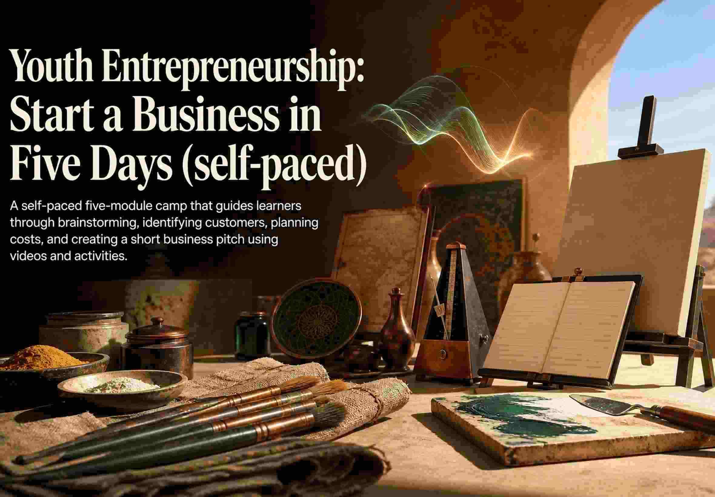 Youth Entrepreneurship: Start a Business in Five Days (self-paced)