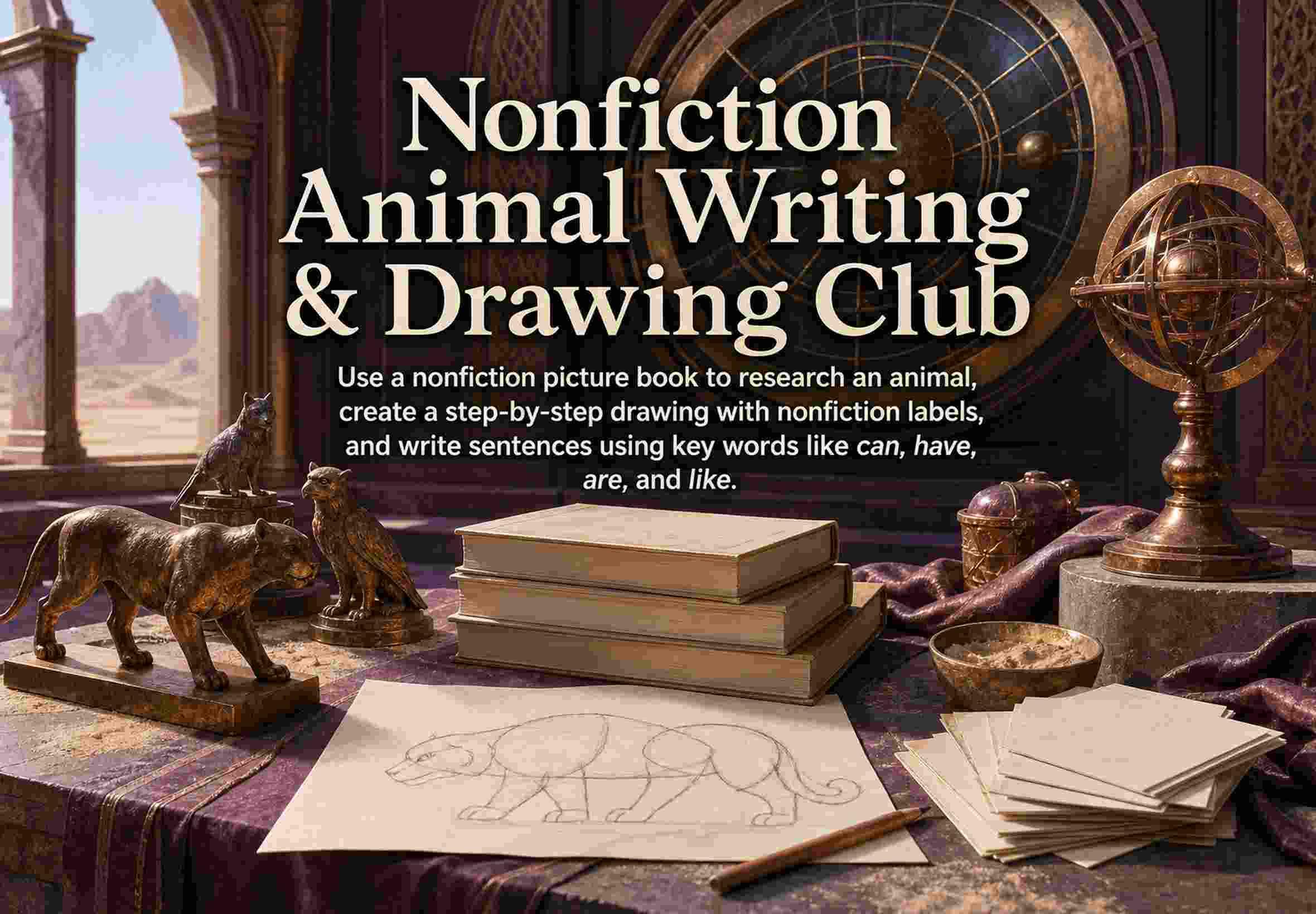 Nonfiction Animal Writing & Drawing Club