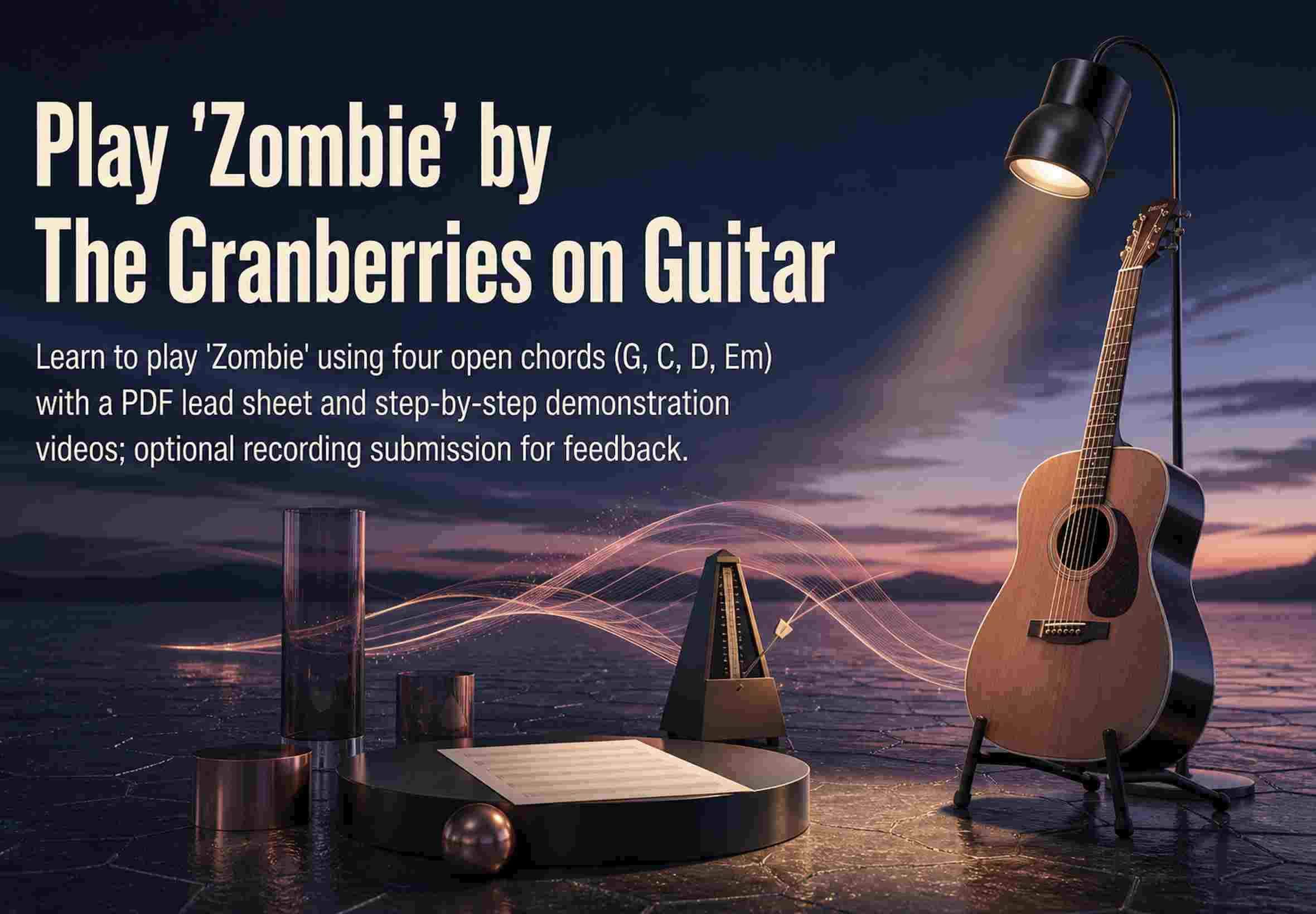 Play 'Zombie' by The Cranberries on Guitar