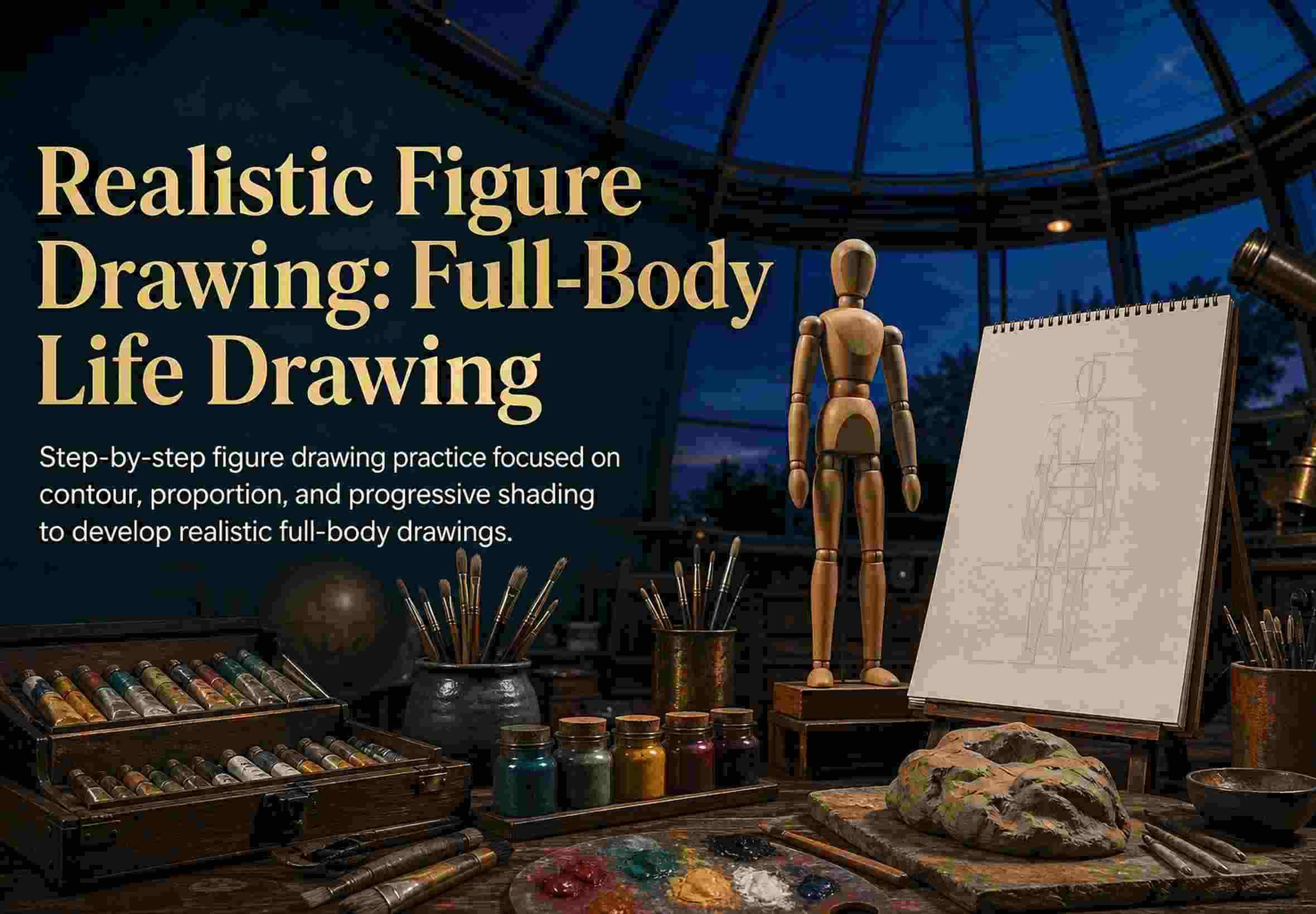 Realistic Figure Drawing: Full-Body Life Drawing