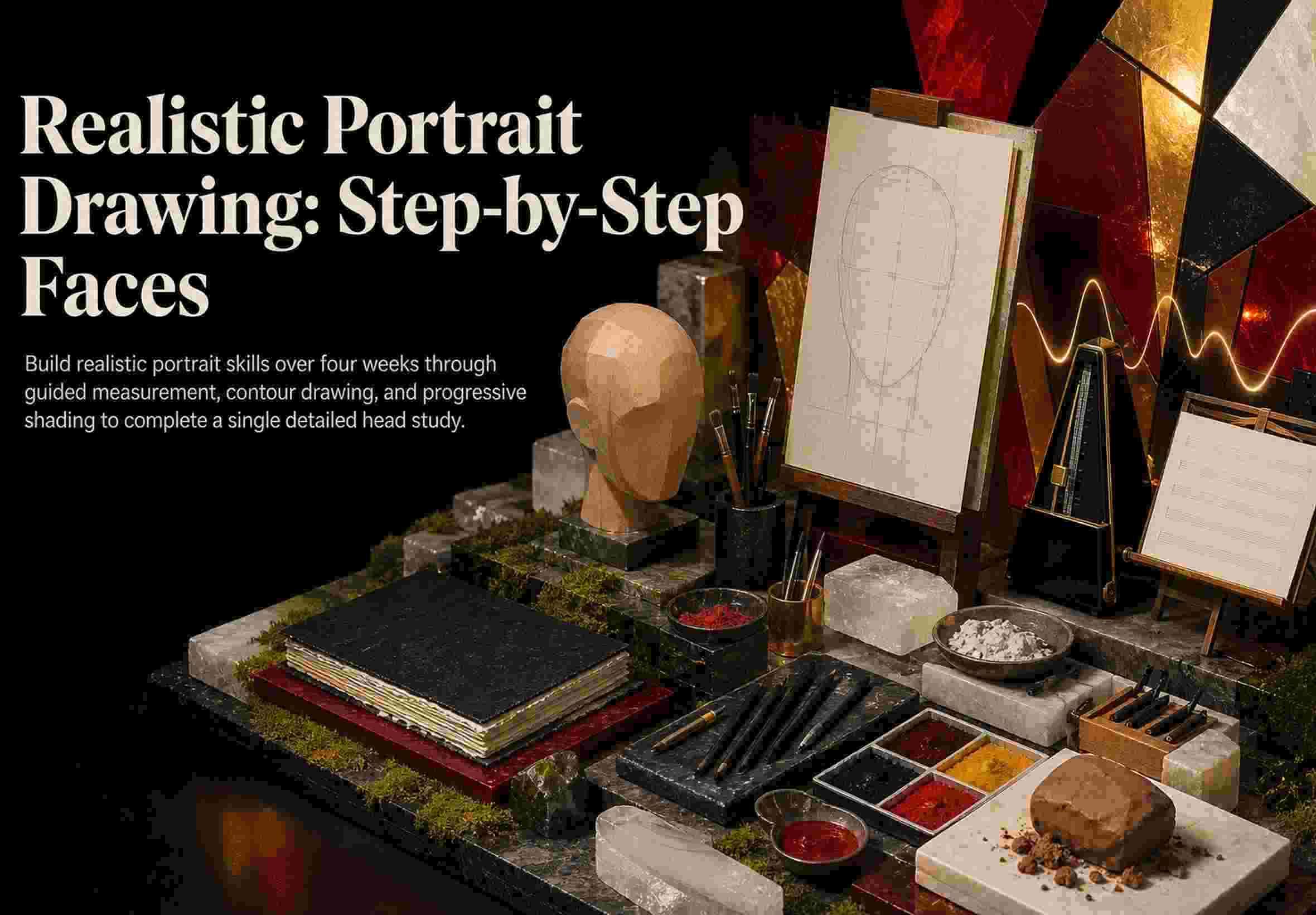 Realistic Portrait Drawing: Step‑by‑Step Faces