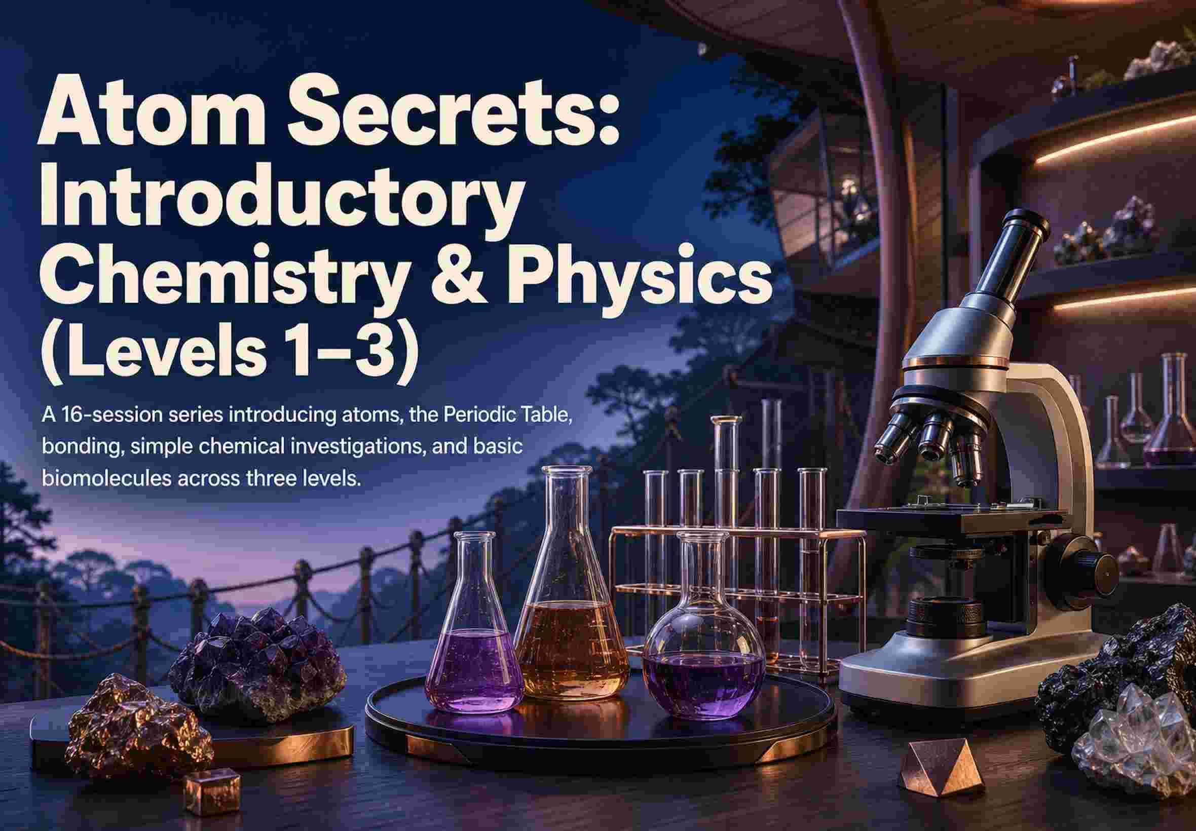 Atom Secrets: Introductory Chemistry & Physics (Levels 1–3)