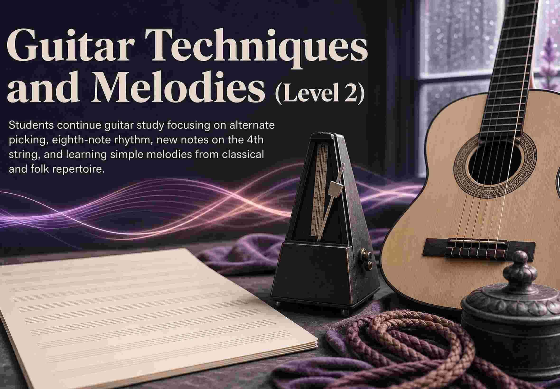 Guitar Techniques and Melodies (Level 2)