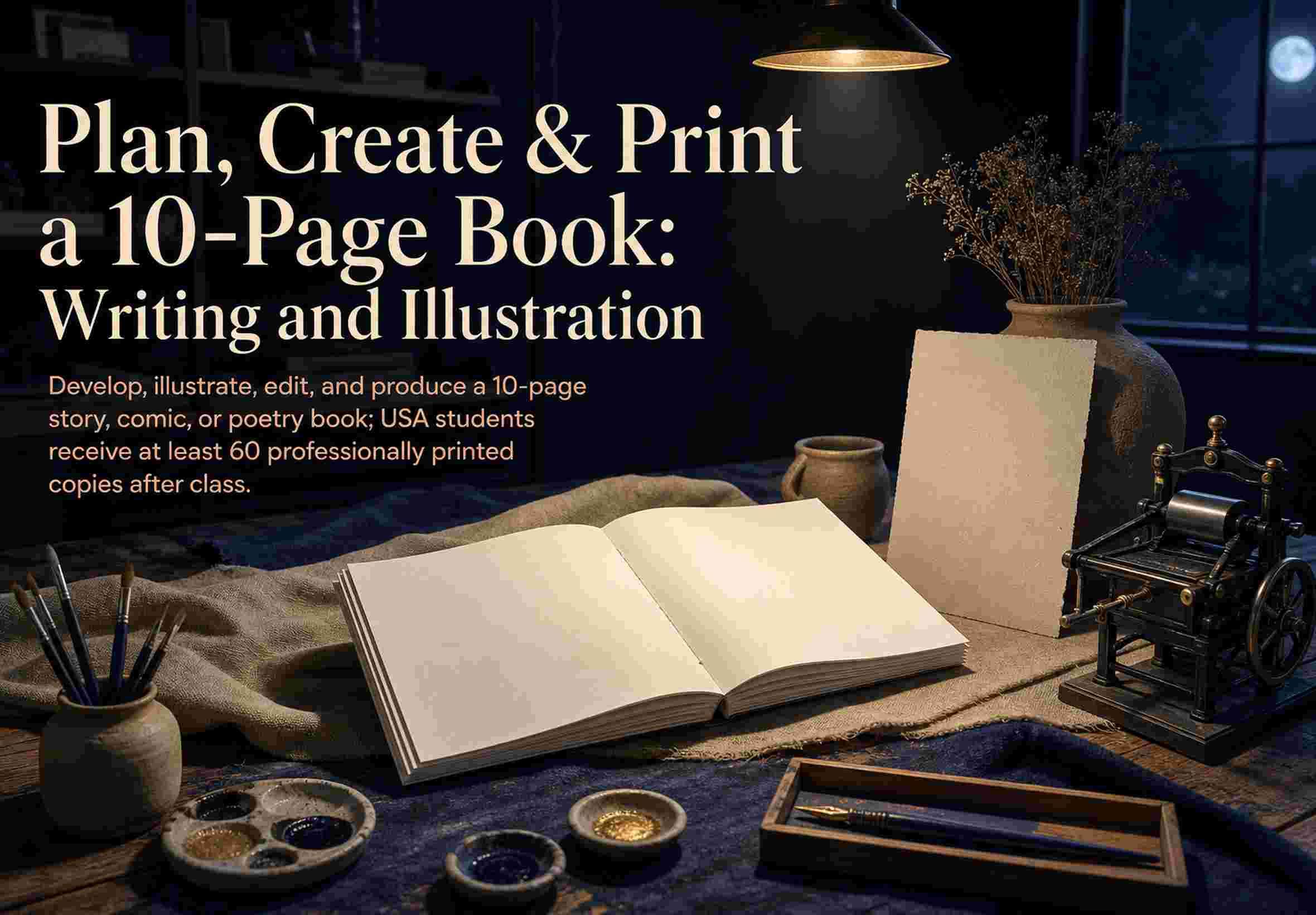 Plan, Create & Print a 10-Page Book: Writing and Illustration