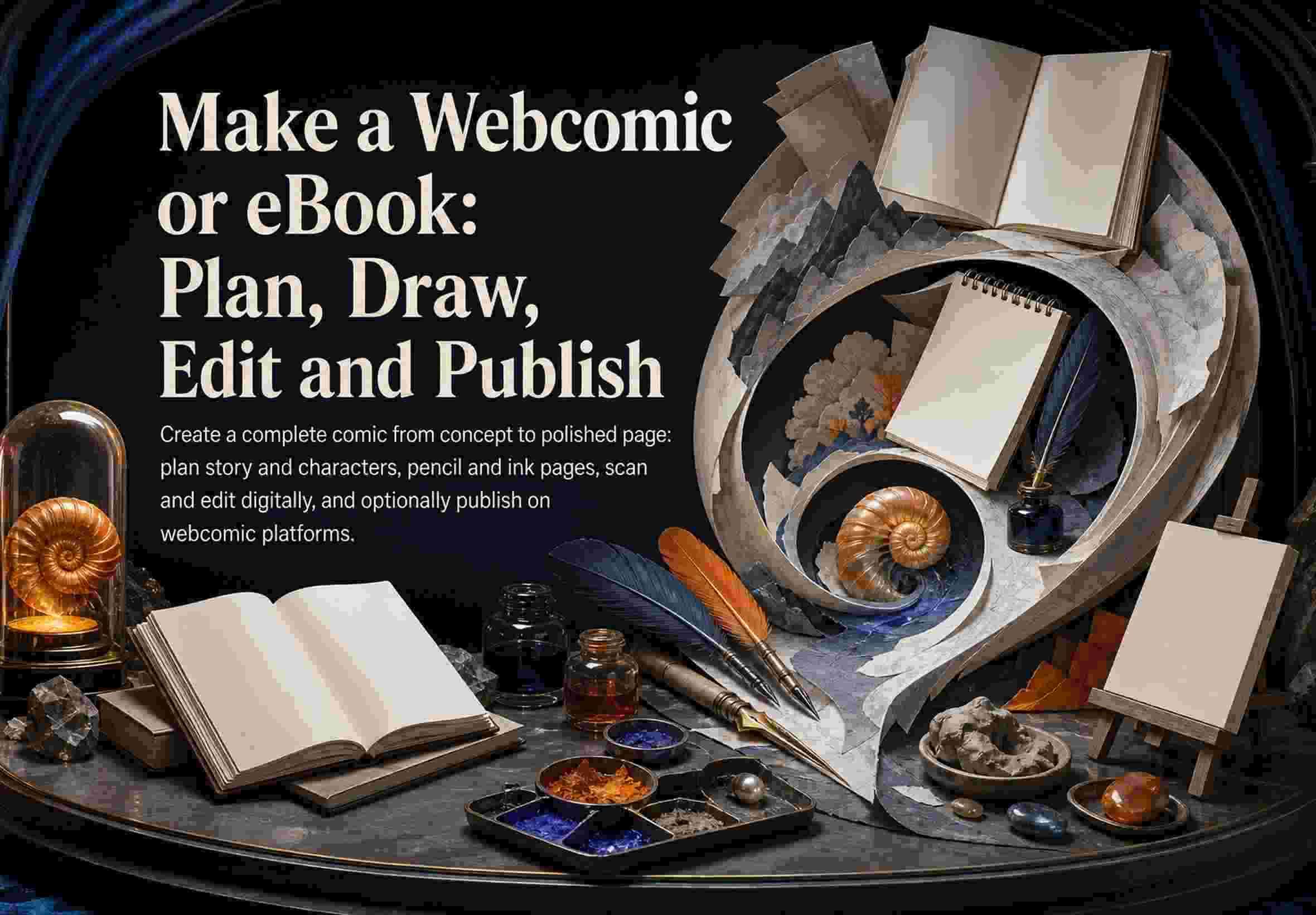 Make a Webcomic or eBook: Plan, Draw, Edit and Publish