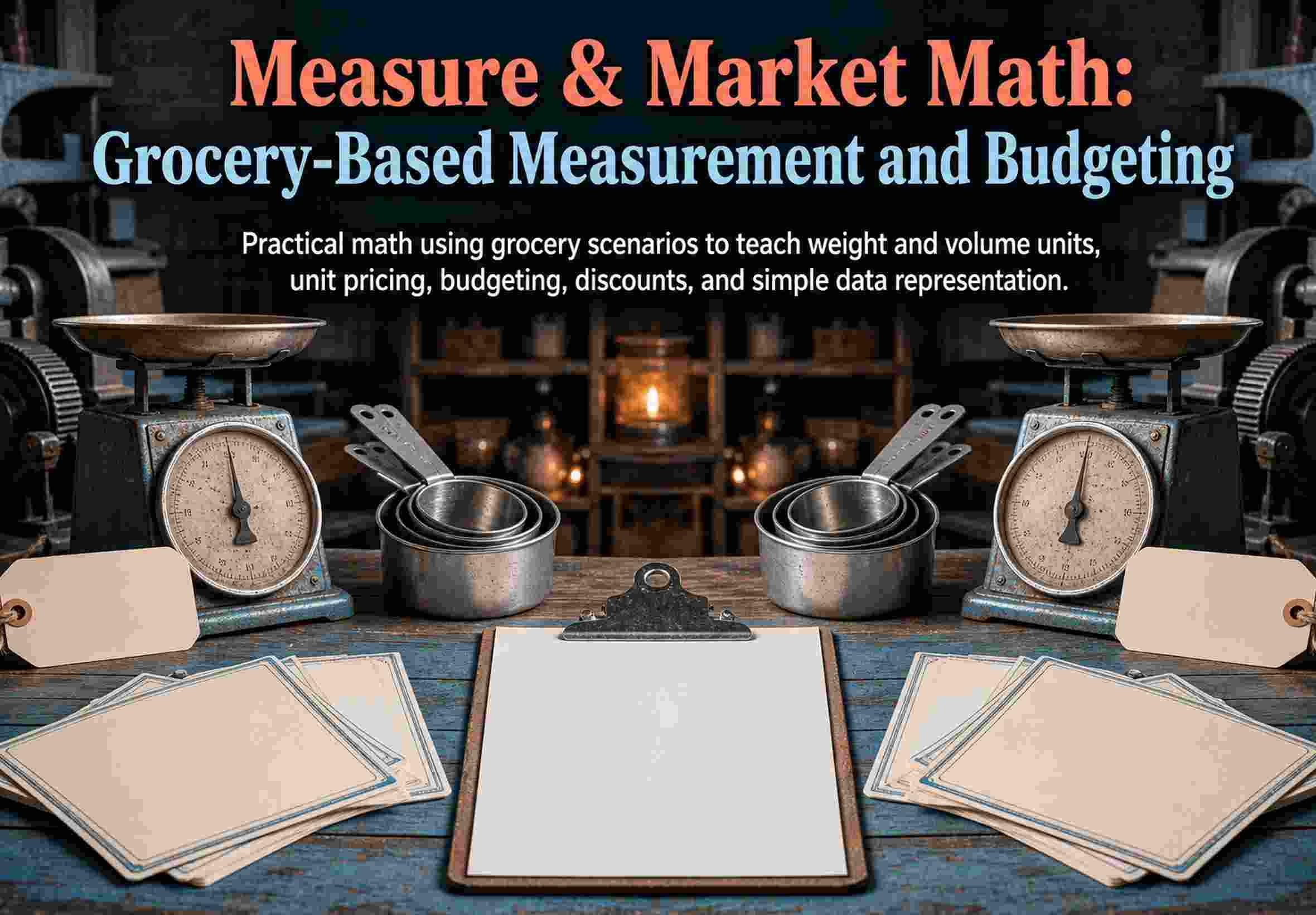 Measure & Market Math: Grocery-Based Measurement and Budgeting