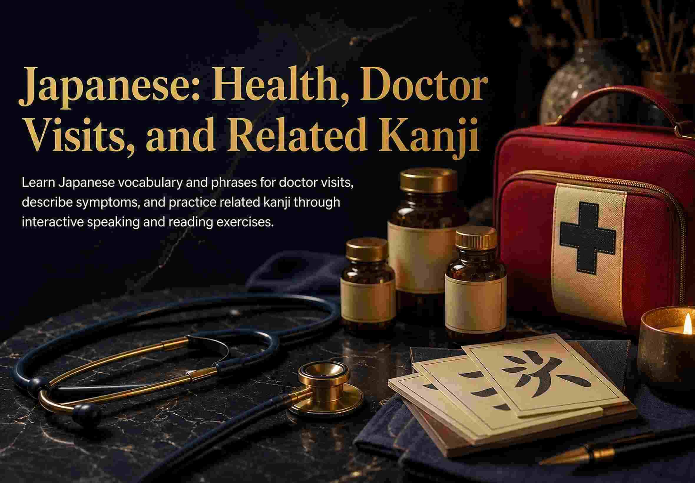 Japanese: Health, Doctor Visits, and Related Kanji