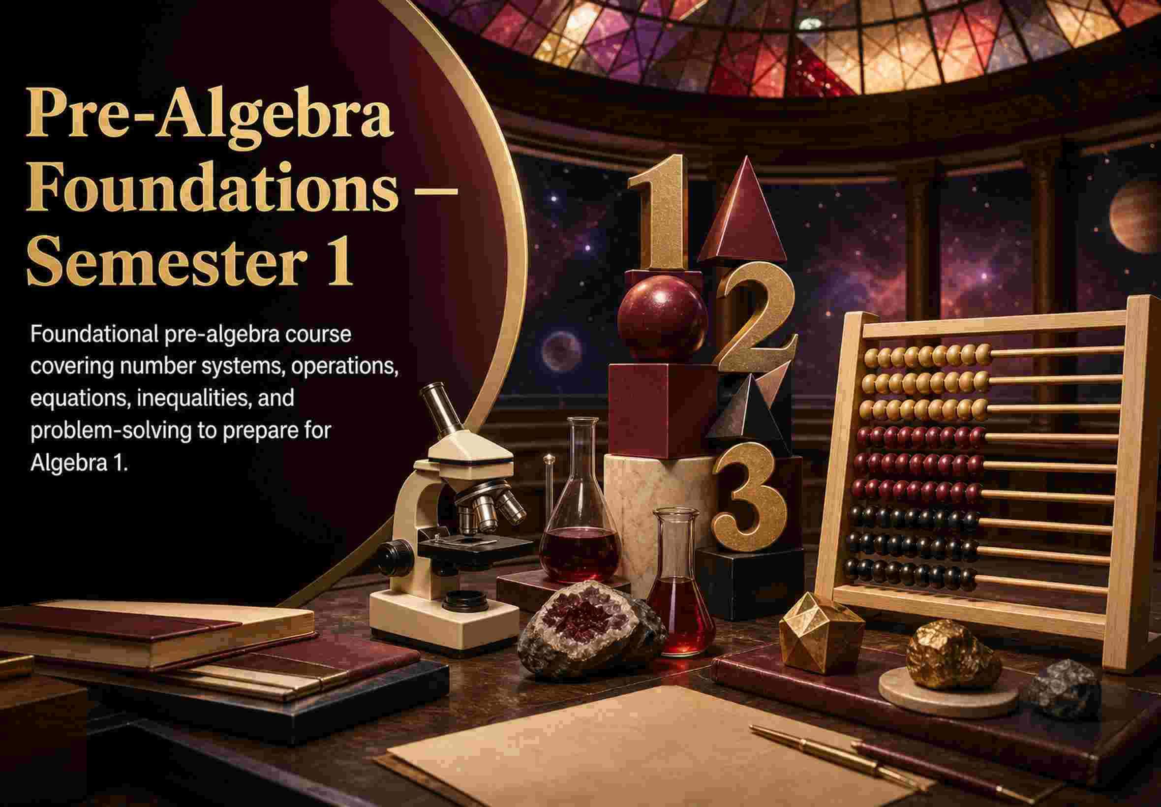 Pre-Algebra Foundations — Semester 1