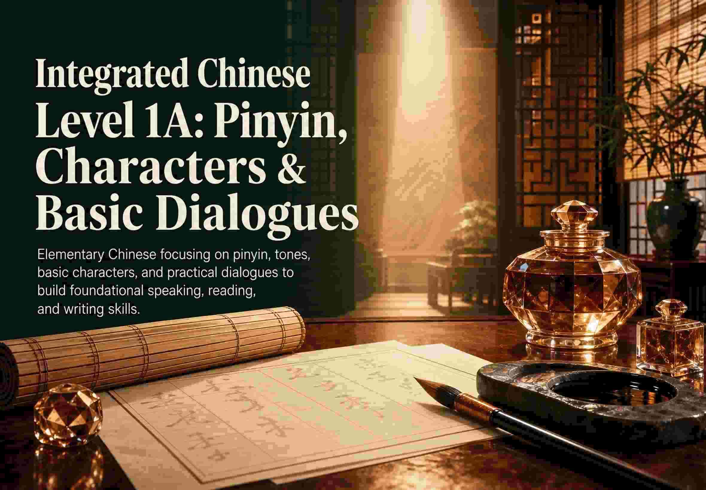 Integrated Chinese Level 1A: Pinyin, Characters & Basic Dialogues