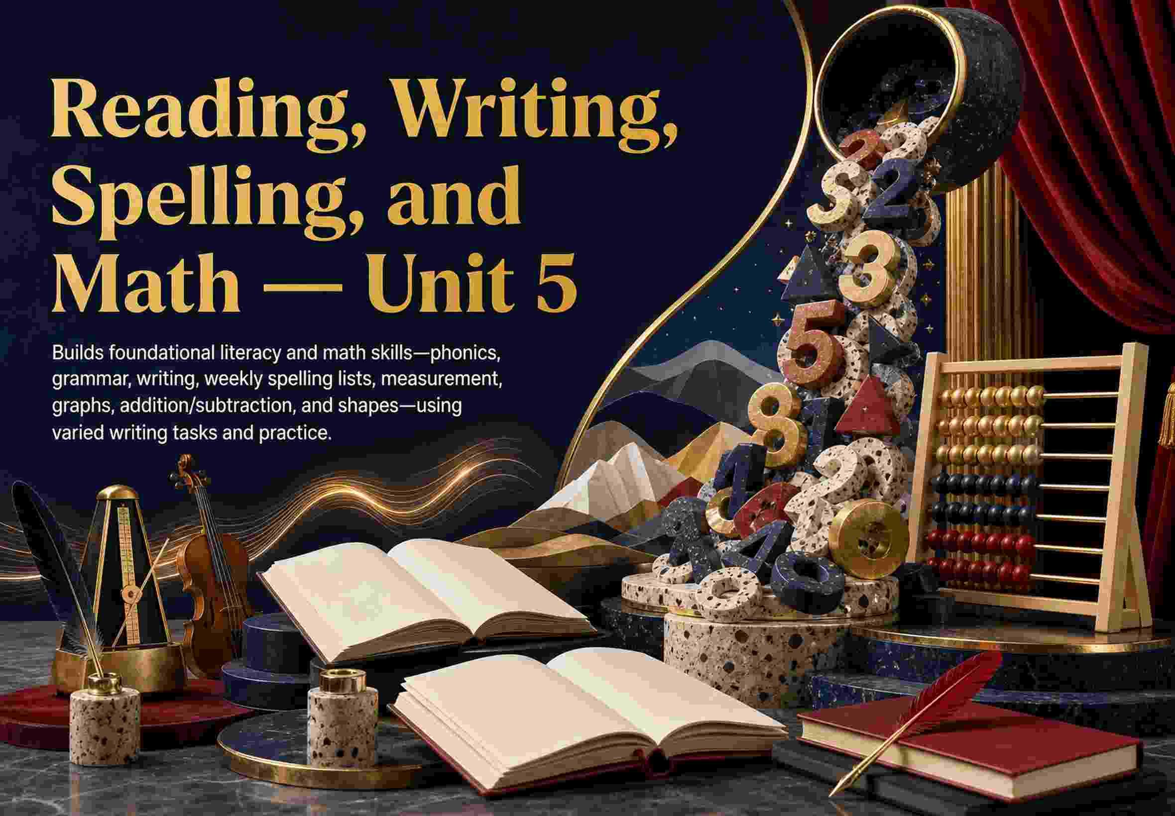 Reading, Writing, Spelling, and Math — Unit 5